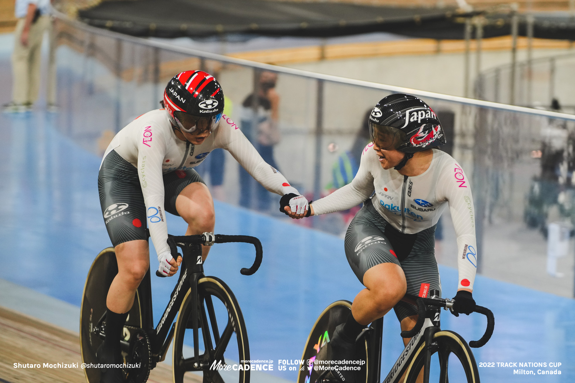 梶原悠未 KAJIHARA Yumi, 内野艶和 UCHINO Tsuyaka, JPN - Japan, Women's Madison, 2022 Track Nations Cup, Milton, Canada