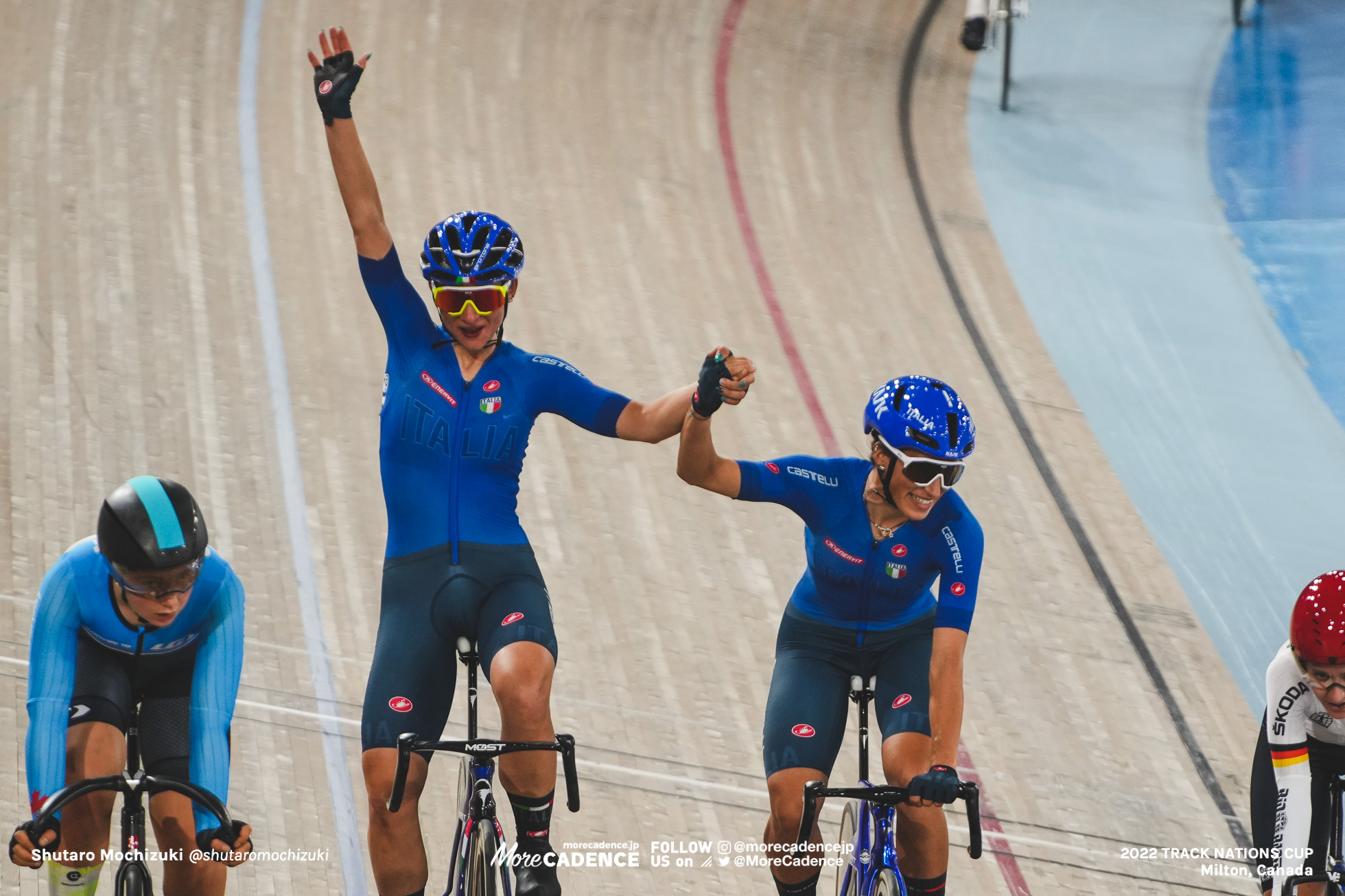 エリサ・バルサモ BALSAMO Elisa, キアラ・コンソーニ CONSONNI Chiara, ITA - Italy, Women's Madison, 2022 Track Nations Cup, Milton, Canada