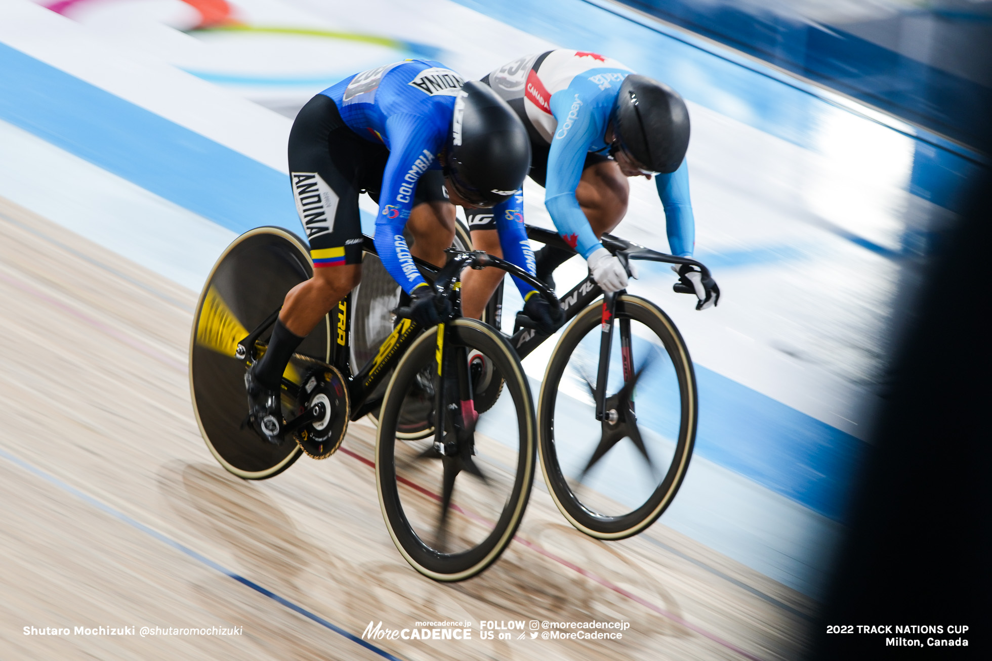 ケルシー・ミシェル MITCHELL Kelsey, CAN, マーサ・バヨナ BAYONA PINEDA Martha, COL, Semifinals, Women's Sprint, 2022 Track Nations Cup, Milton, Canada