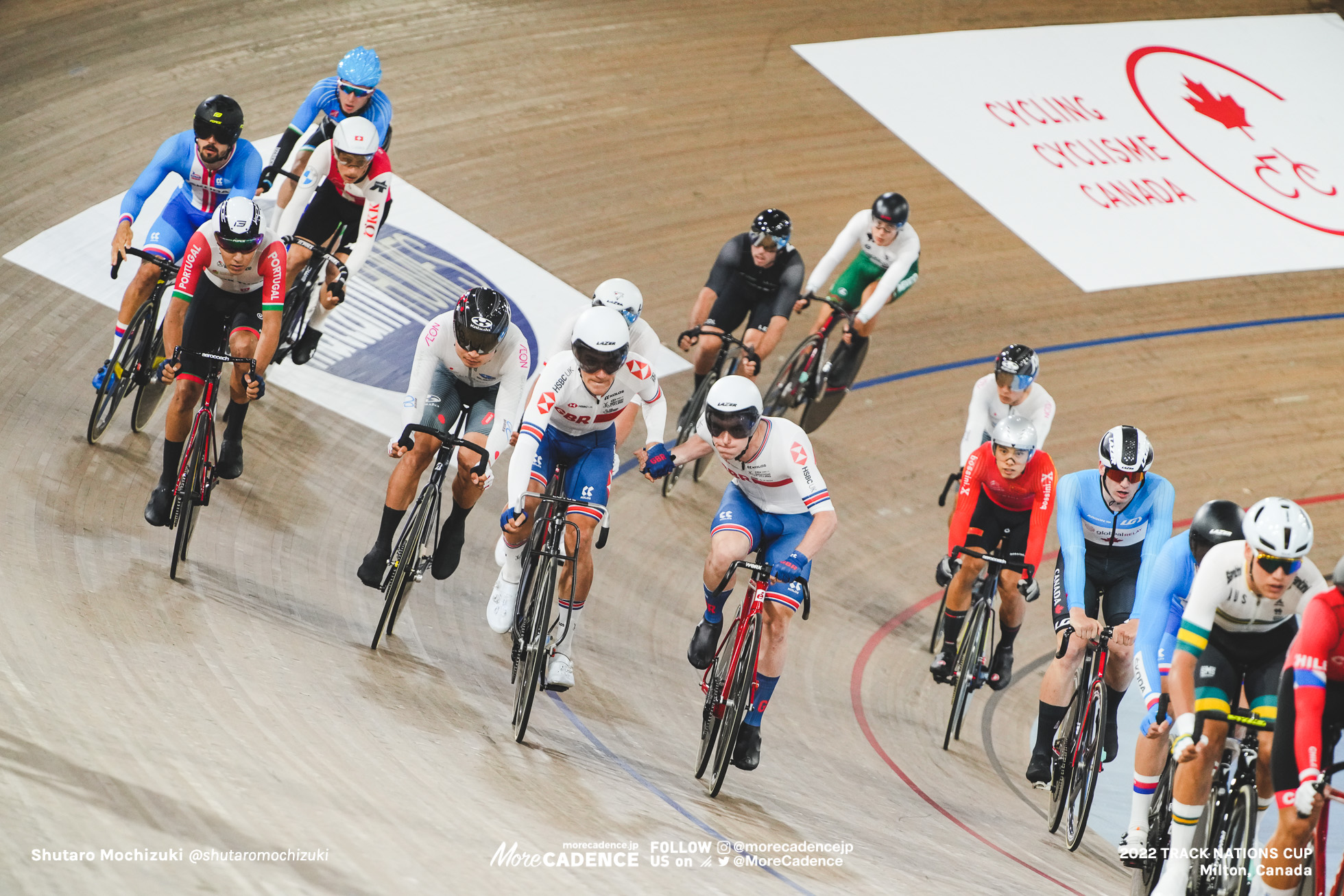 イーサン・ハイター HAYTER Ethan, リース・ブリットン BRITTON Rhys, GBR - Great Britain, Men's Madison, 2022 Track Nations Cup, Milton, Canada