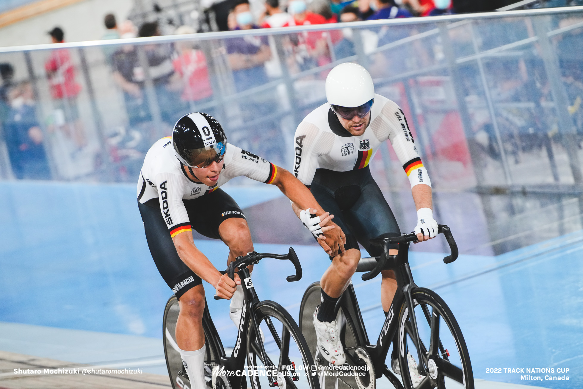 テオ・レインハート REINHARDT Theo, ティム トーン・トウデンベルク TEUTENBERG Tim Torn, GER - Germany, Men's Madison, 2022 Track Nations Cup, Milton, Canada