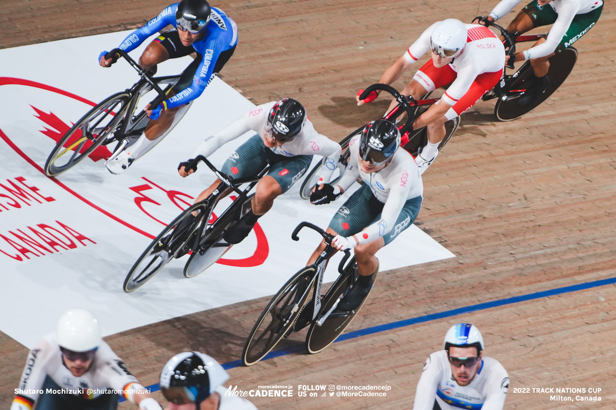 窪木一茂 KUBOKI Kazushige, 橋本英也 HASHIMOTO Eiya, JPN - Japan, Men's Madison, 2022 Track Nations Cup, Milton, Canada