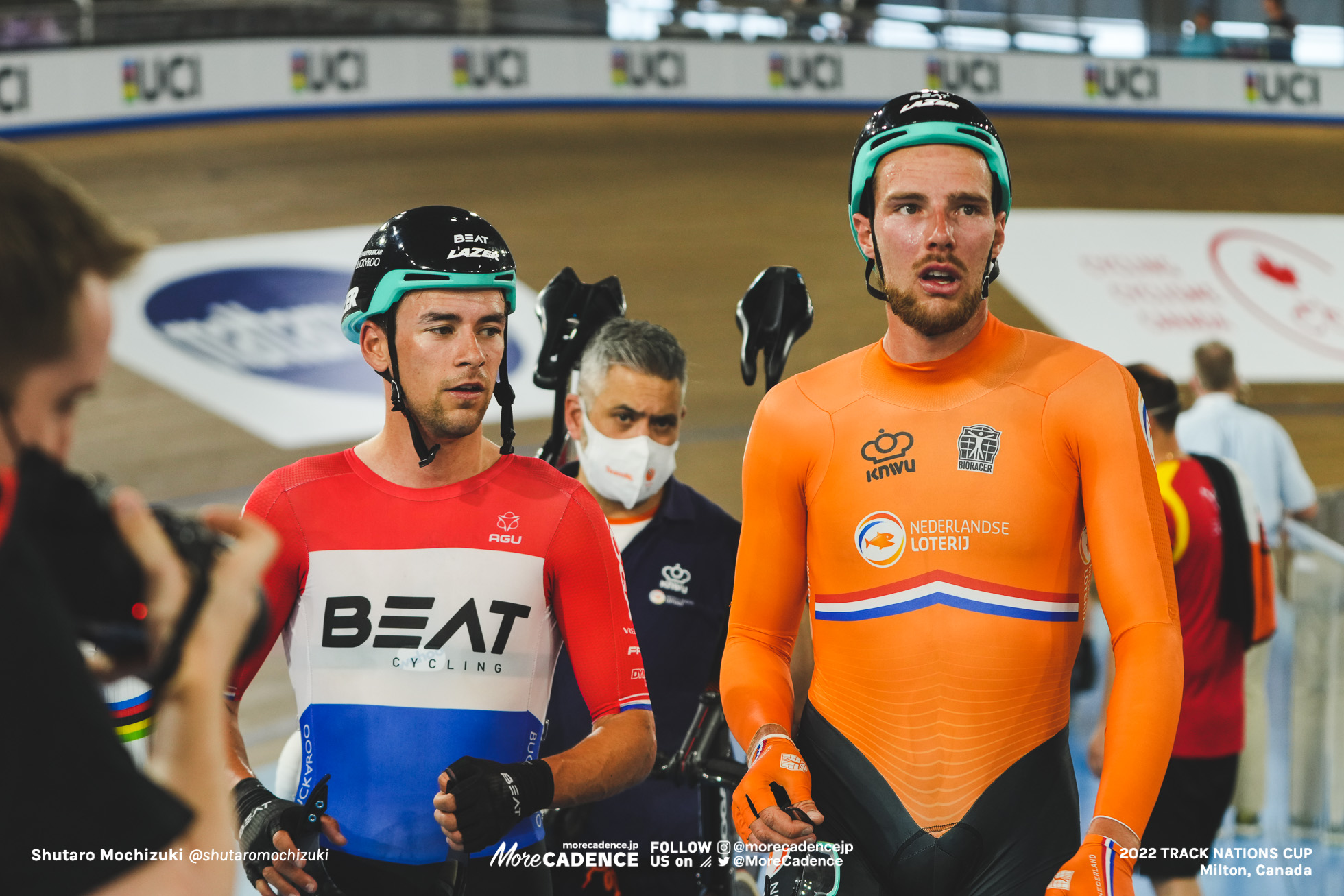 ヤン ウィレム・ファンシップ van SCHIP Jan Willem, NED, ヴィンセント・ホペザック HOPPEZAK Vincent, BCC, Point race, Men's Omnium, 2022 Track Nations Cup, Milton, Canada