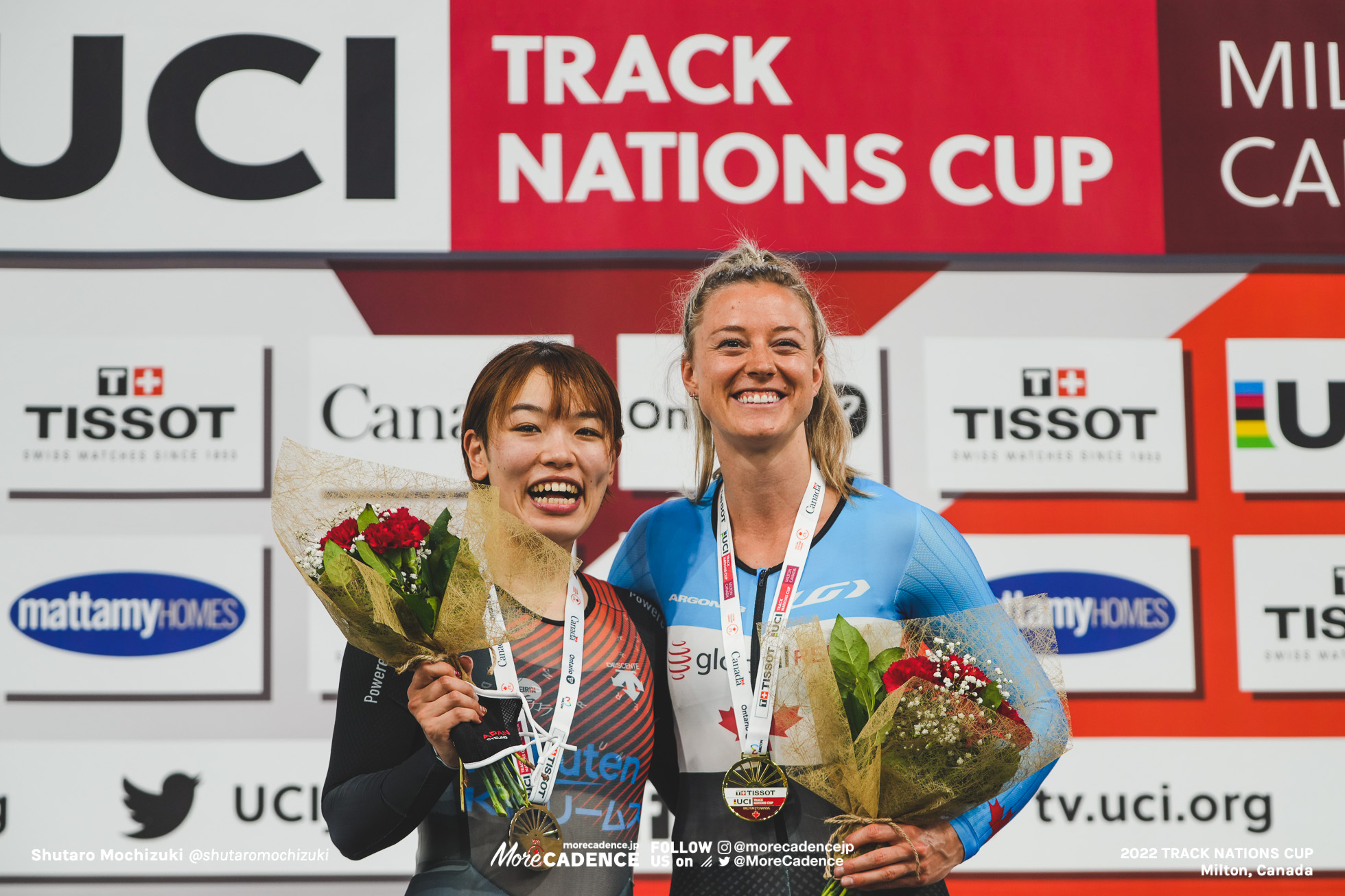 ケルシー・ミシェル MITCHELL Kelsey, CAN, 佐藤水菜 SATO Mina, RKD, Women's Keirin, 2022 Track Nations Cup, Milton, Canada