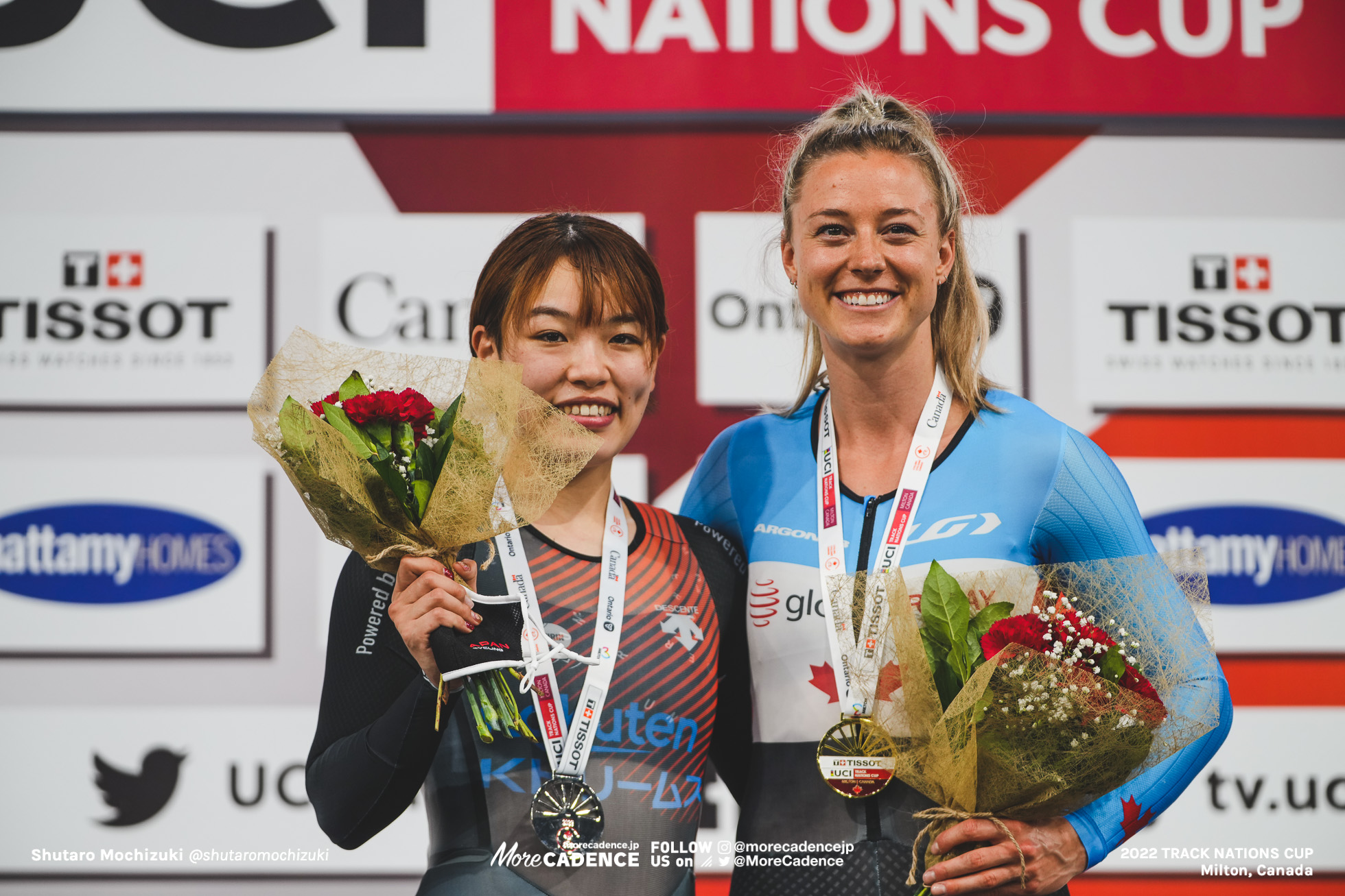 ケルシー・ミシェル MITCHELL Kelsey, CAN, 佐藤水菜 SATO Mina, RKD, Women's Keirin, 2022 Track Nations Cup, Milton, Canada