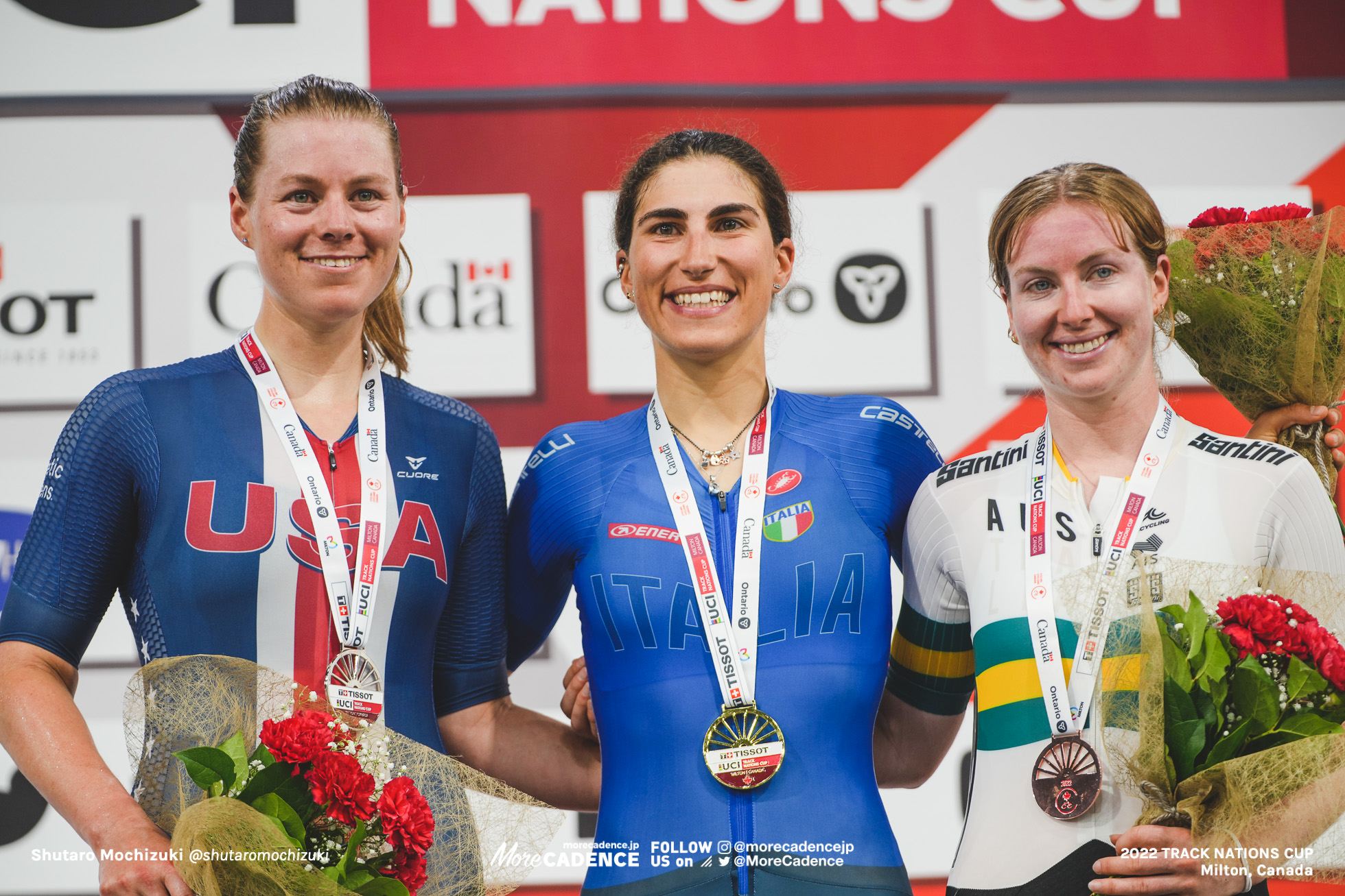 エリサ・バルサモ BALSAMO Elisa, ITA, ジェニファー・バレンテ VALENTE Jennifer, USA, アレクサンドラ・マンリー MANLY Alexandra, AUS, Women's Omnium, 2022 Track Nations Cup, Milton, Canada