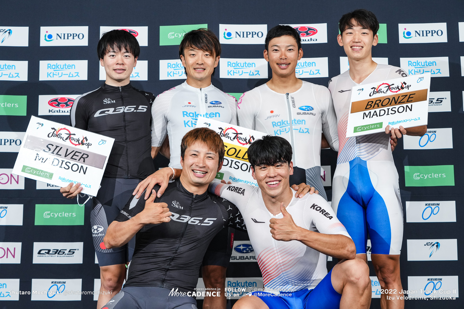 窪木一茂, KUBOKI Kazushige, 今村駿介, IMAMURA Shunsuke, Japan National Team, 橋本英也, HASHIMOTO Eiya, 兒島直樹, KOJIMA Naoki, Japan Cycling Federation, ミン・キョンホ, MIN Kyeongho, パク・セングン, PARK Sanghoon, Korea National Cycling Team, 男子マディソン, ジャパントラックカップⅡ, 伊豆ベロドローム