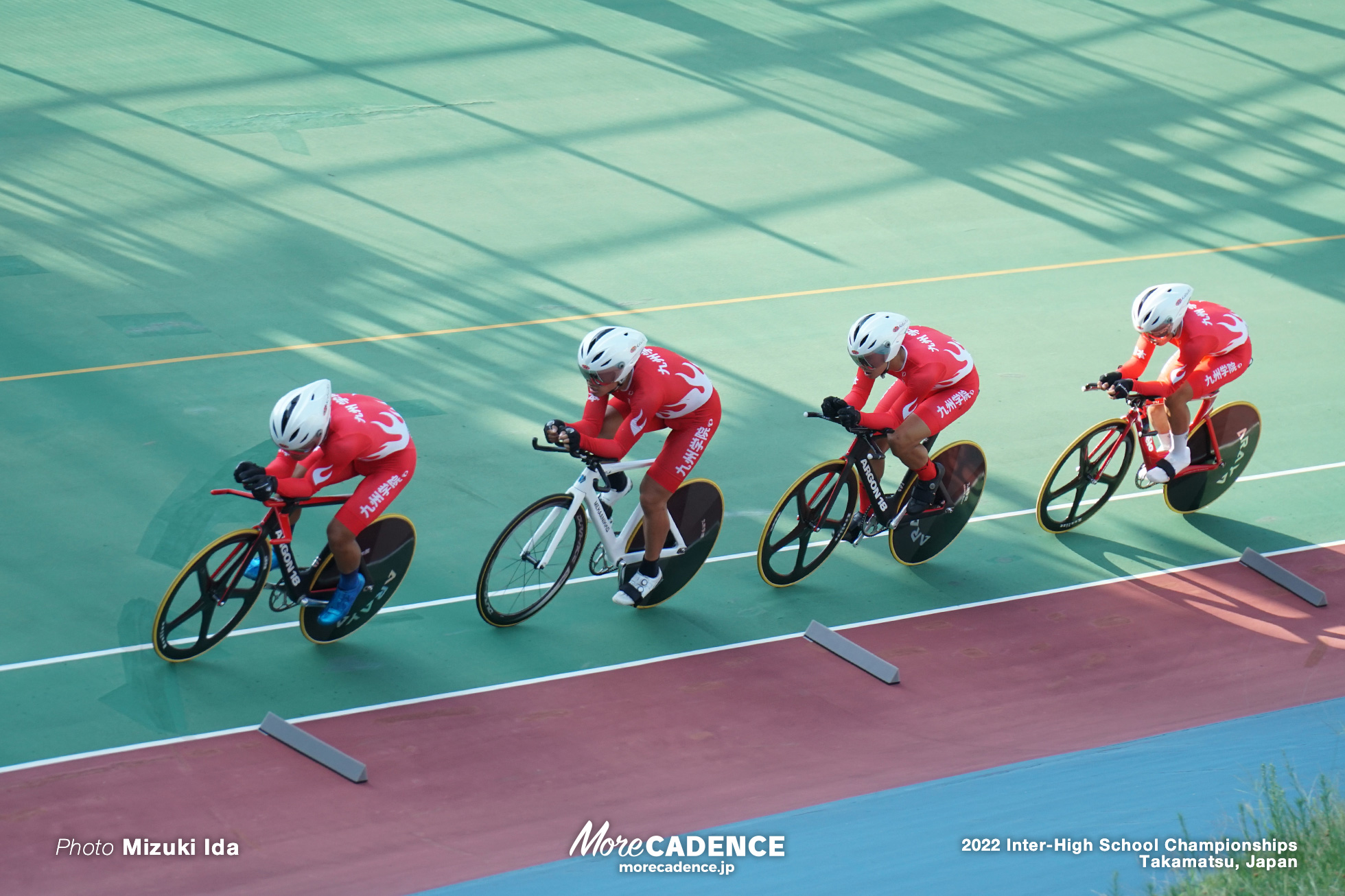 九州学院高校, 男子チームパシュート, 2022インターハイ自転車競技トラック, 高松競輪場