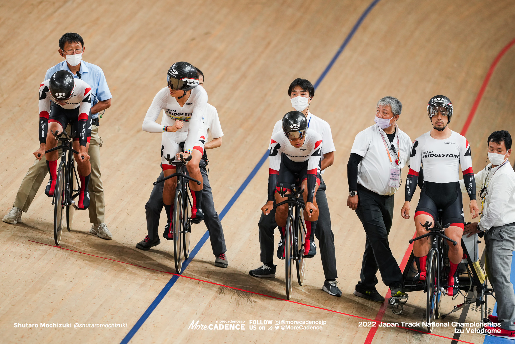 新山響平, 河野翔輝, 橋本英也, 山本哲央, 男子チームパシュート, 予選, 2022全日本選手権トラック