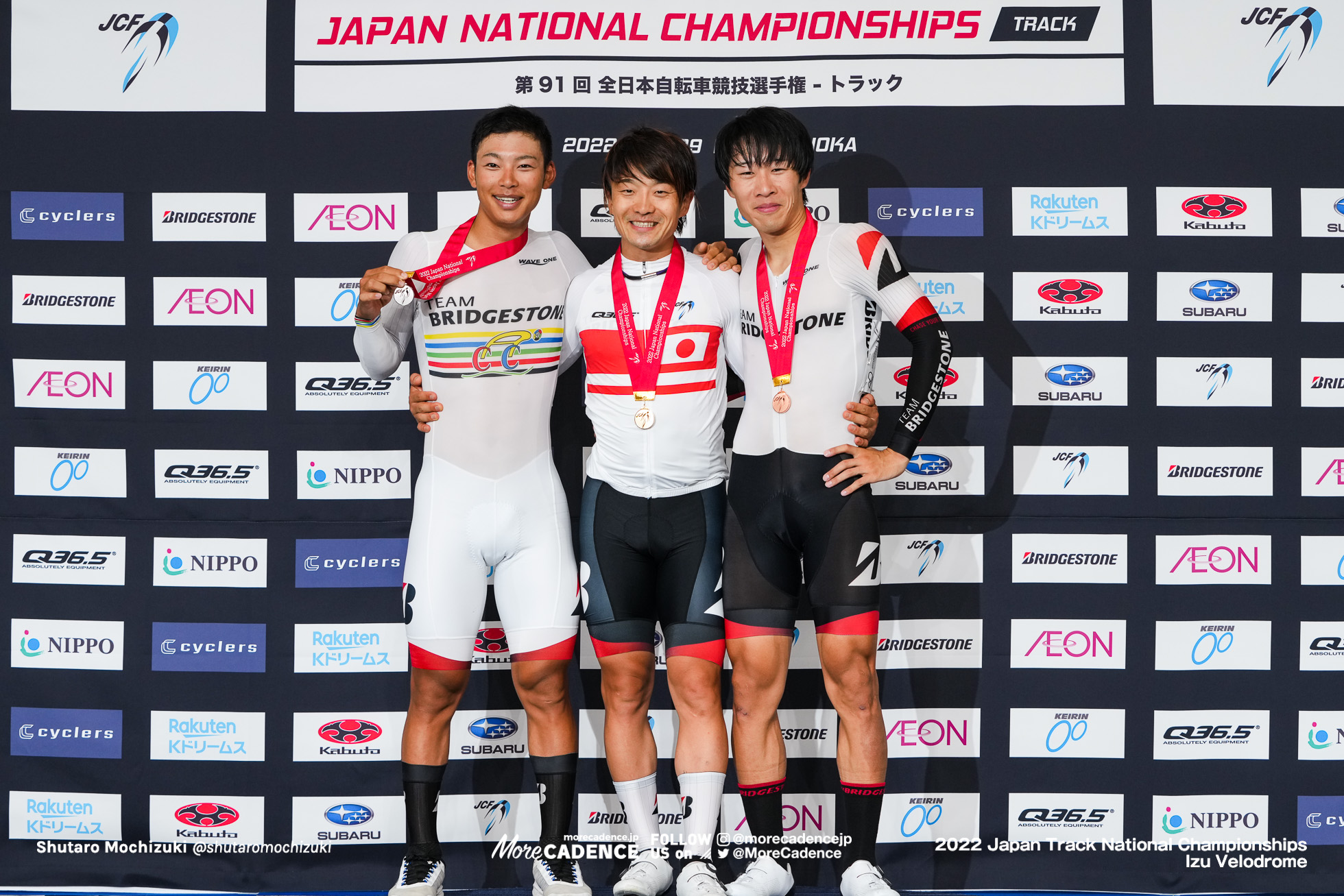 窪木一茂, 今村駿介, 松田祥位, 男子オムニアム, 表彰式, 2022全日本選手権トラック