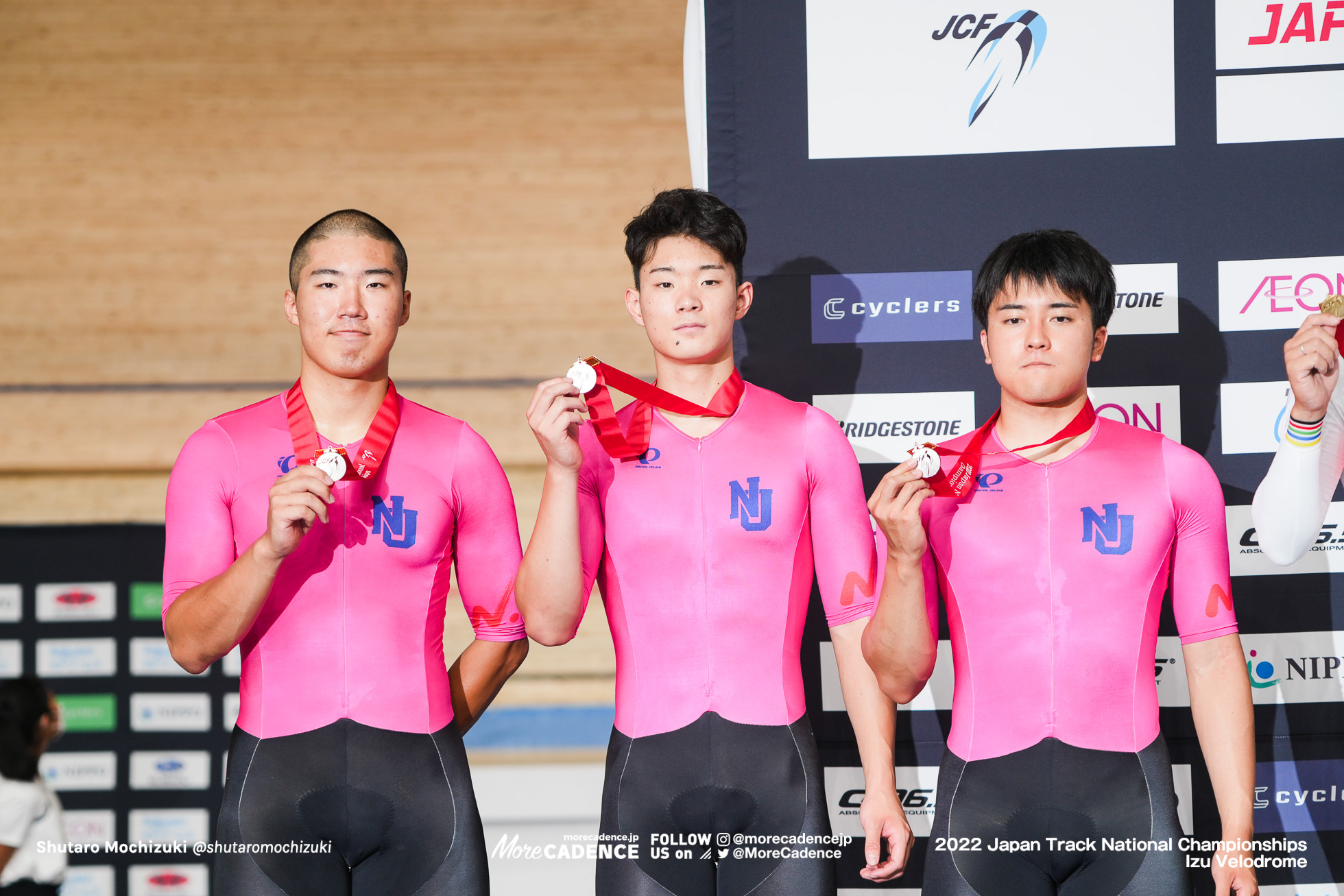 伊藤京介, 三神遼矢, 三浦生誠, 男子チームスプリント, 表彰式, 2022全日本選手権トラック