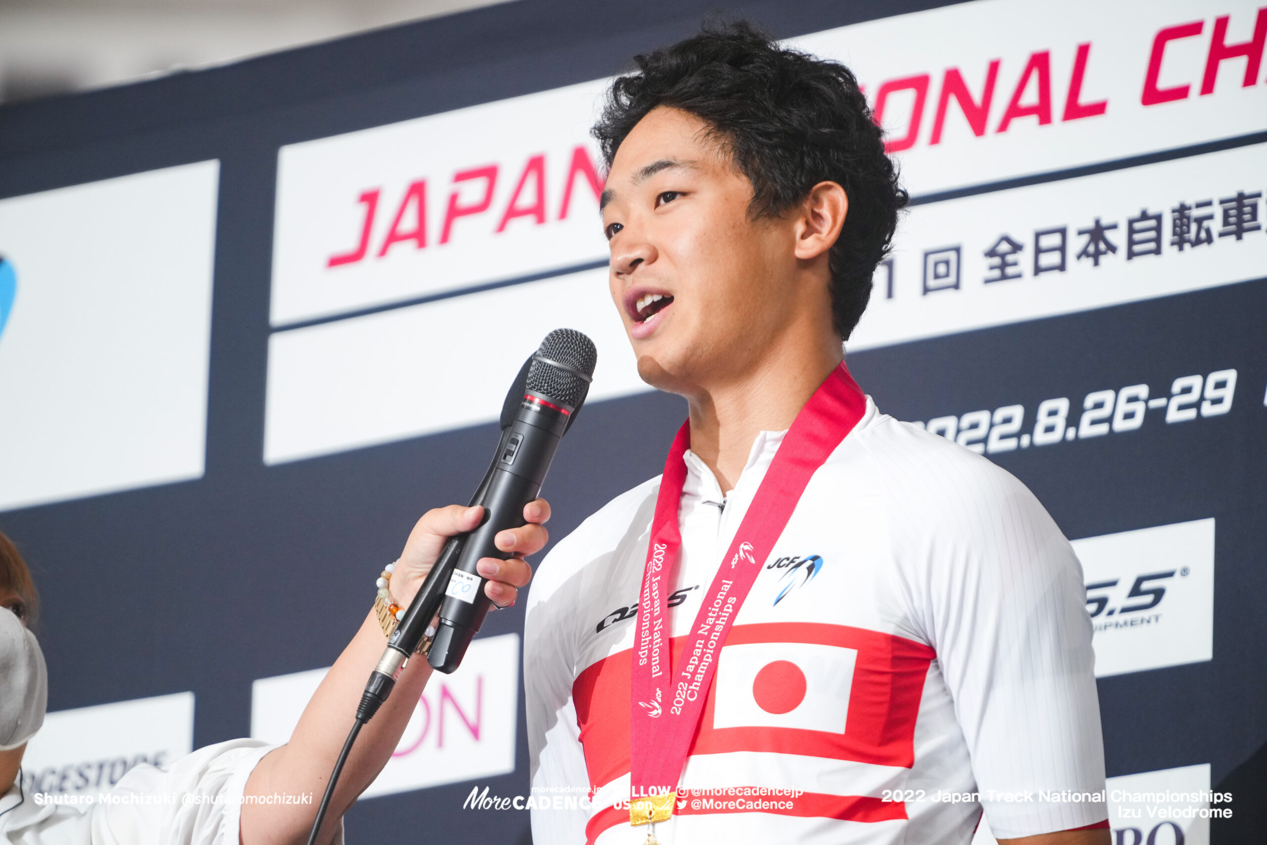 河野翔輝, 男子スクラッチ, 表彰式, 2022全日本選手権トラック