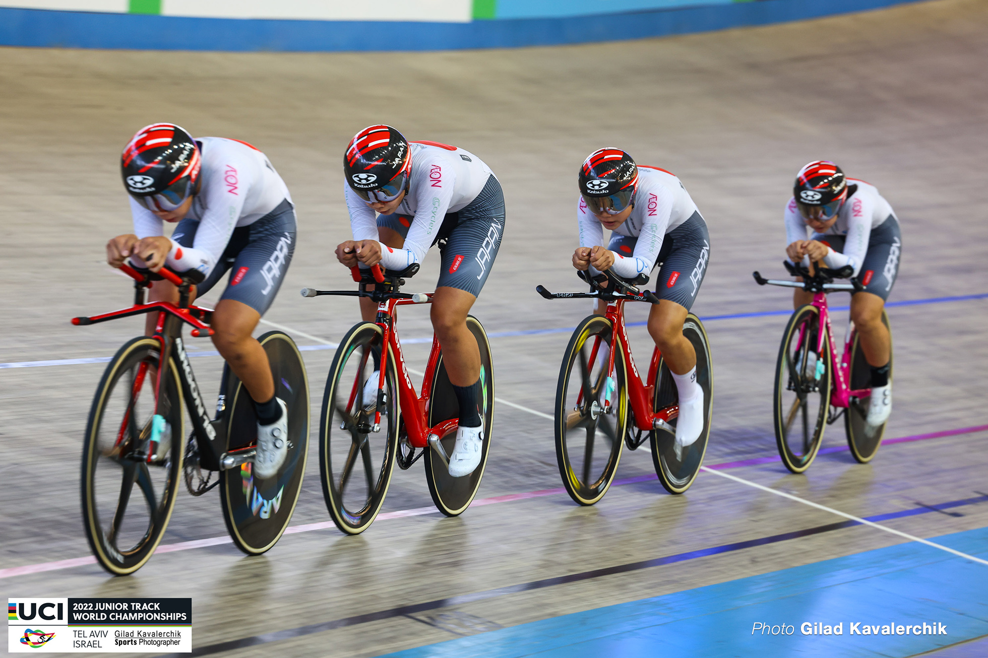 垣田真穂, 水谷彩奈, 池田瑞紀, 岡本美咲, Women's Team Pursuit, 2022 Junior Track World Championships