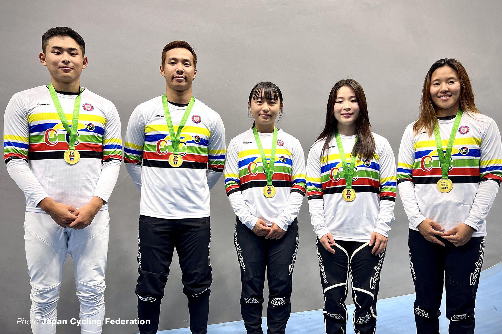 木内彪凱, 島田遼 , 西村寧々花, 丹野夏波, 籔田寿衣, 2022 BMXレーシングアジア選手権