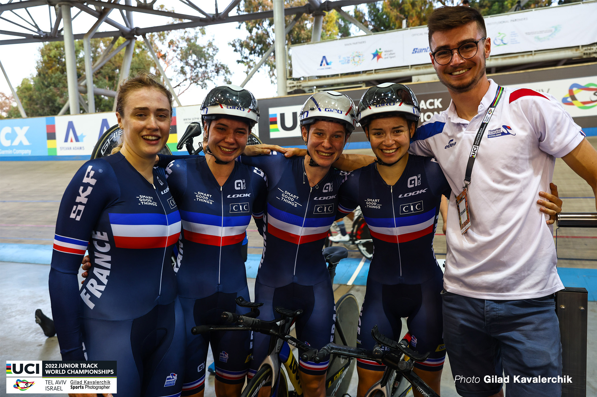 Clemence Chereau, Aurore Pernollet, Heidi Gaugain, Lara Lallemant, Women's Team Pursuit, 2022 Junior Track World Championships