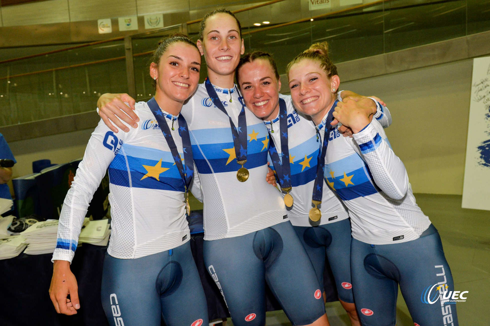 2022 UEC U23 European Track Championships Eleonora camilla Gasparrini, Vittoria Guazzini, Silvia Zanardi, Matilde Vitillo（ITA）