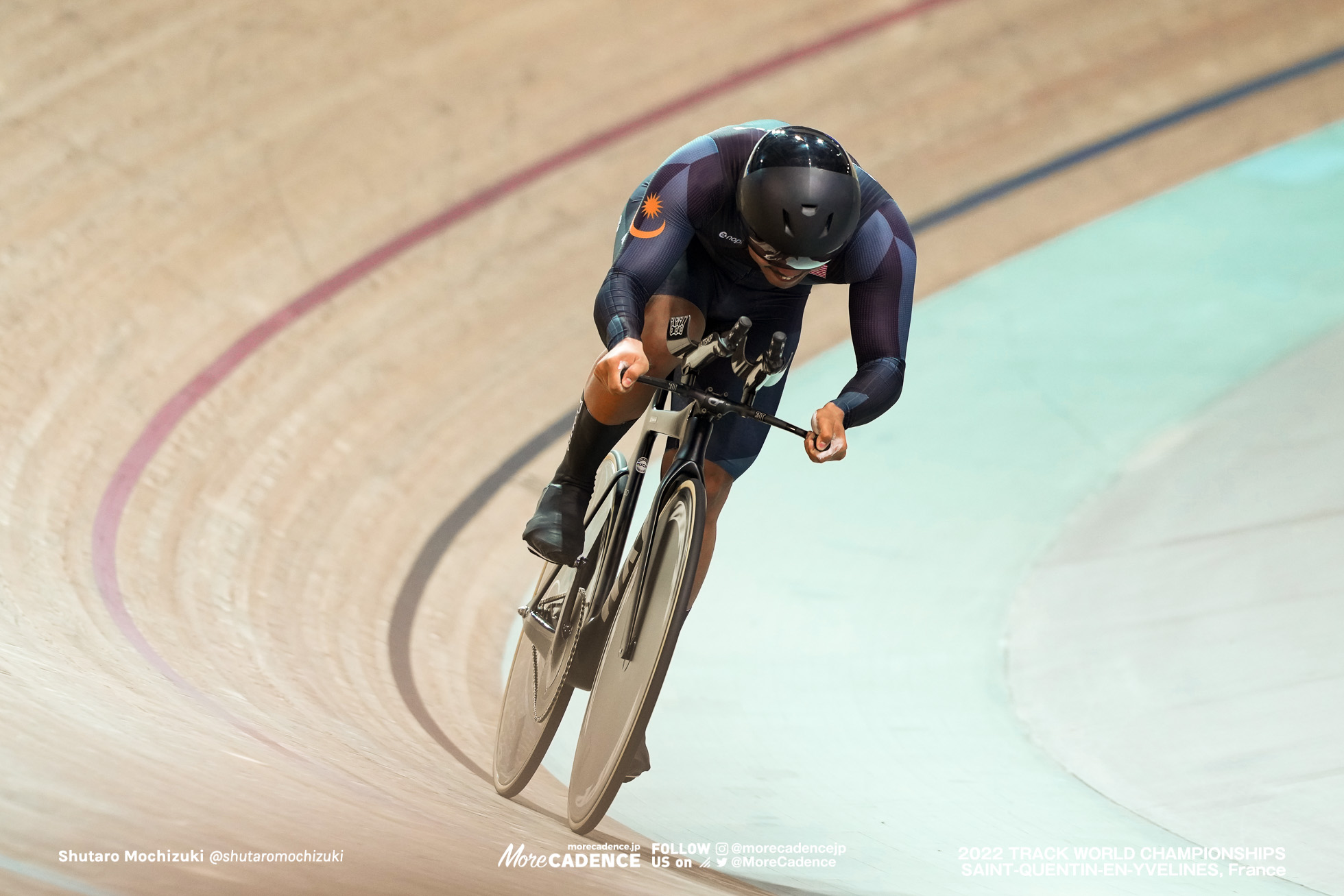 ムハンマド・ゾニス, MOHD ZONIS Muhammad Fadhil, MAS,Qualifying, Men's 1Km Time Trial, 2022 Track World Championships, Saint-Quentin-en-Yvelines, France