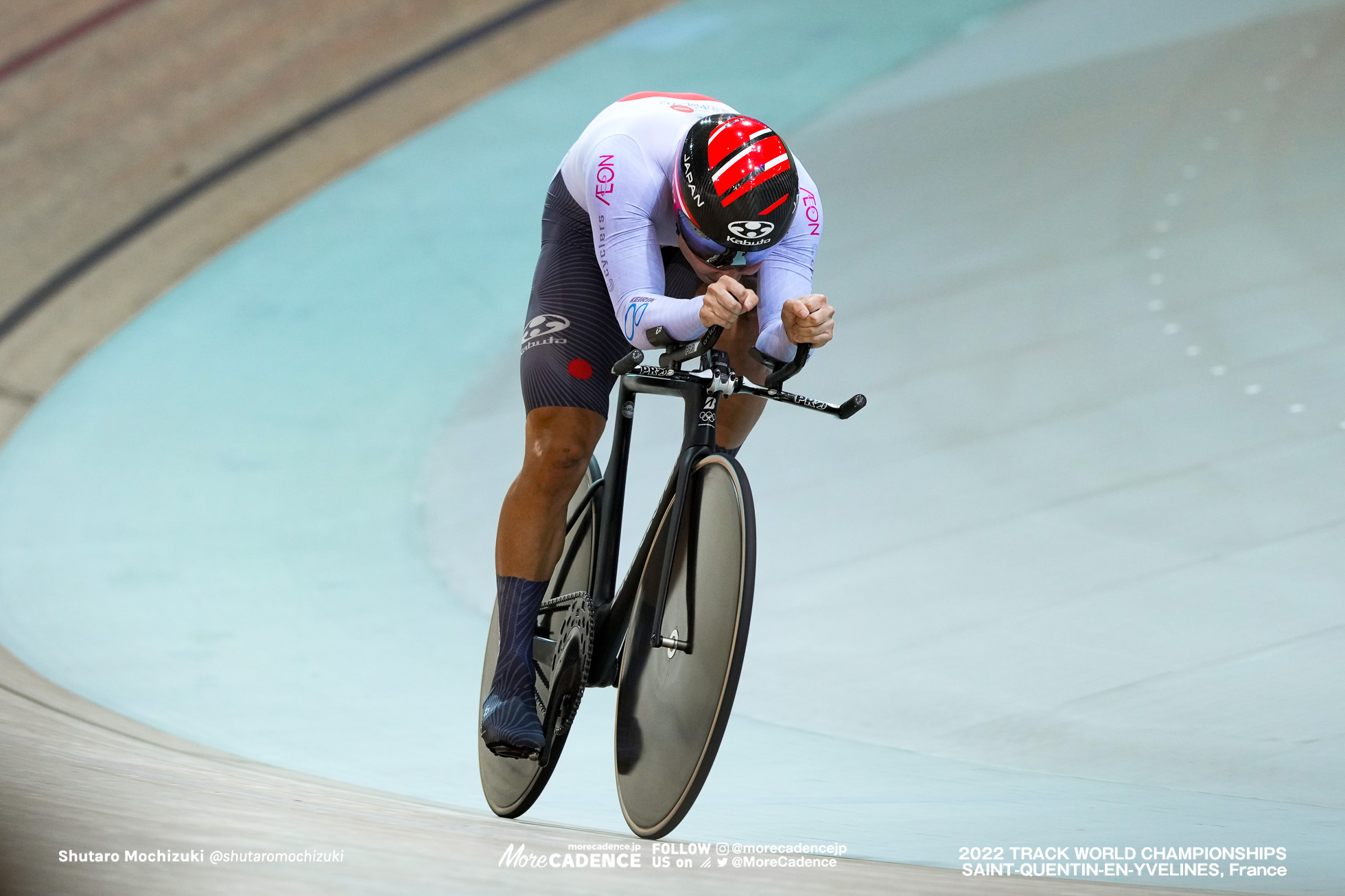 小原佑太, OBARA Yuta, JPN,Qualifying, Men's 1Km Time Trial, 2022 Track World Championships, Saint-Quentin-en-Yvelines, France