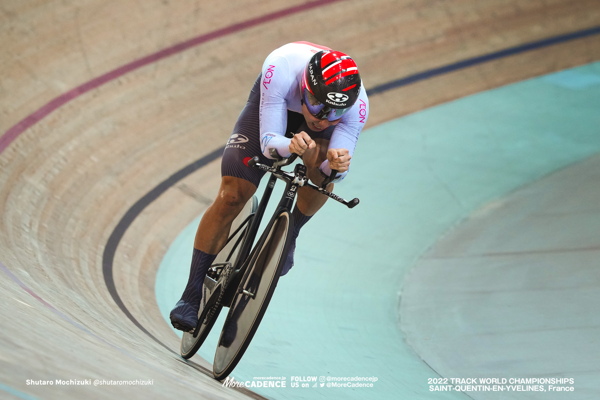 小原佑太, OBARA Yuta, JPN,Qualifying, Men's 1Km Time Trial, 2022 Track World Championships, Saint-Quentin-en-Yvelines, France