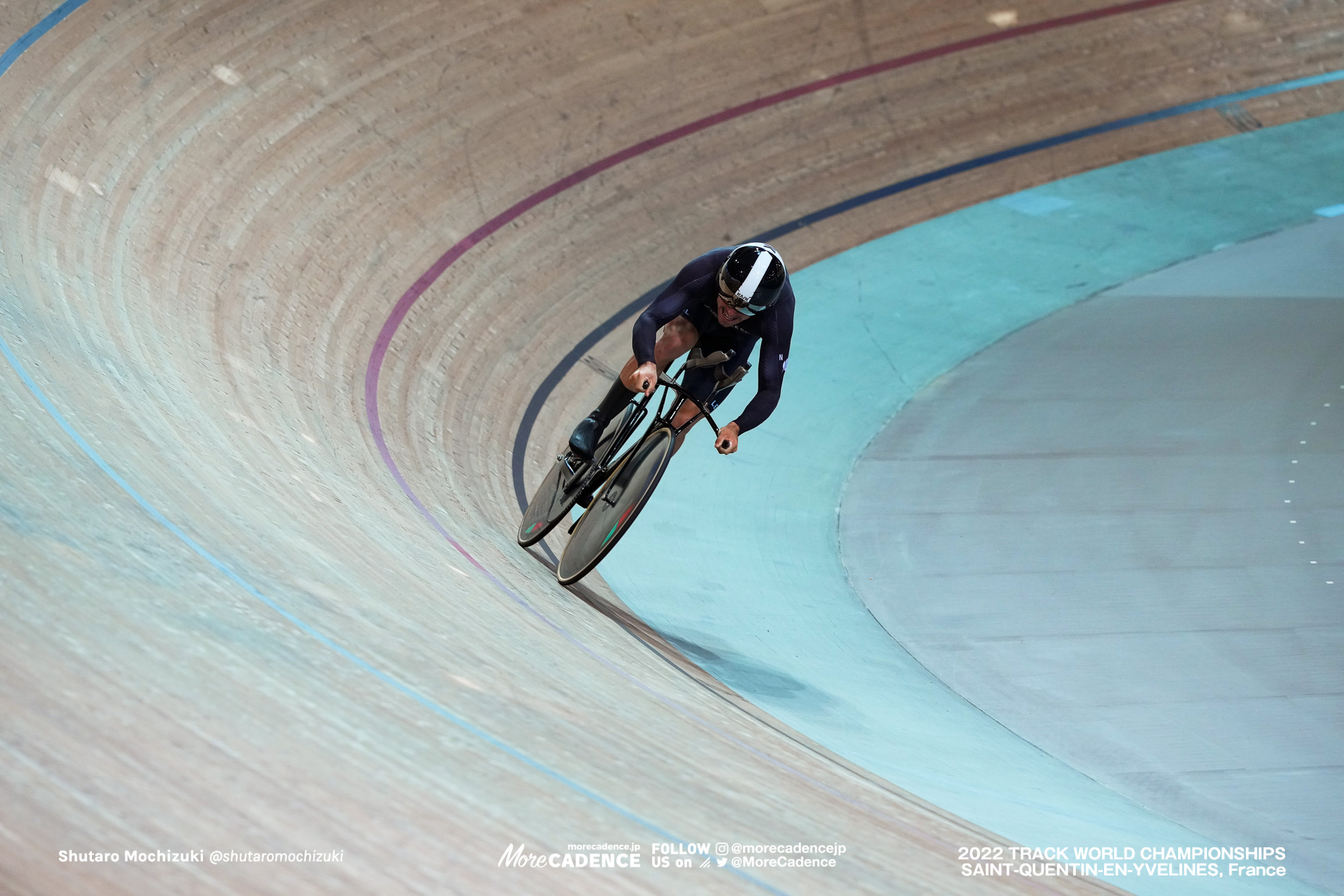 ニック・ケルゴゾウ, KERGOZOU de la BOESSIERE Nicholas, NZL,Qualifying, Men's 1Km Time Trial, 2022 Track World Championships, Saint-Quentin-en-Yvelines, France