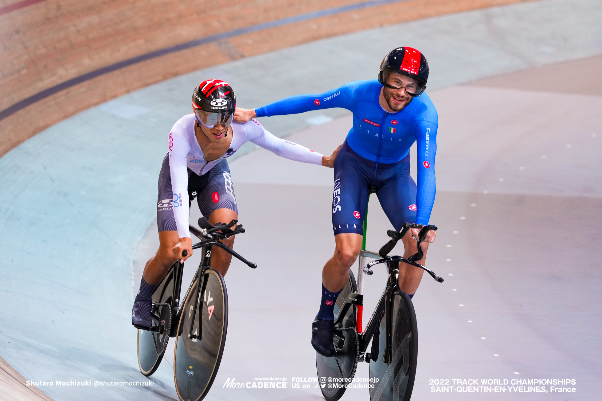 フィリポ・ガンナ, GANNA Filippo, ITA,松田祥位, MATSUDA Shoi, JPN,Qualifying, Men's Individual Pursuit, 2022 Track World Championships, Saint-Quentin-en-Yvelines, France