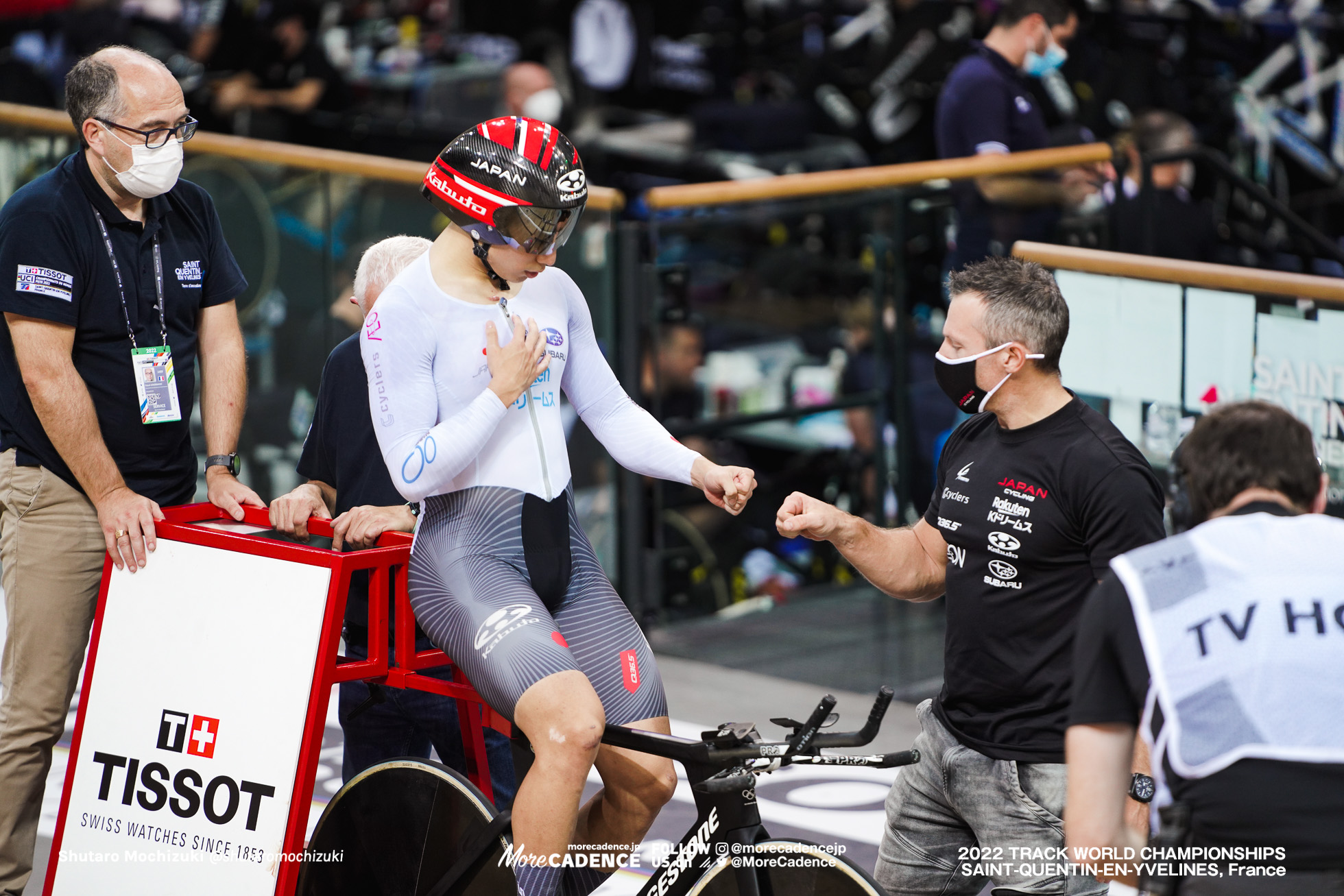 ジェイソン・ニブレット, 小原佑太, OBARA Yuta, JPN,Final, Men's 1Km Time Trial, 2022 Track World Championships, Saint-Quentin-en-Yvelines, France