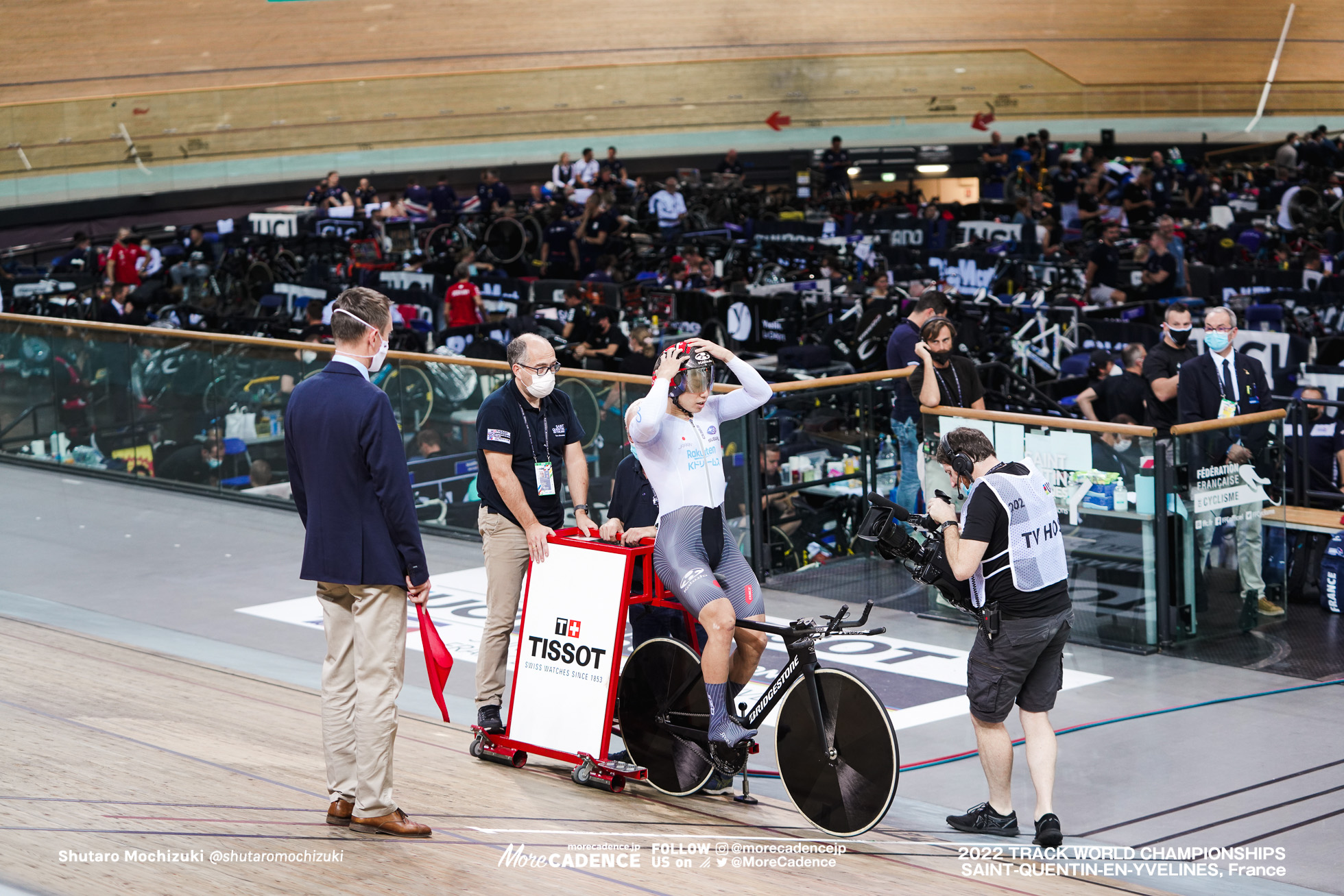 小原佑太, OBARA Yuta, JPN,Final, Men's 1Km Time Trial, 2022 Track World Championships, Saint-Quentin-en-Yvelines, France