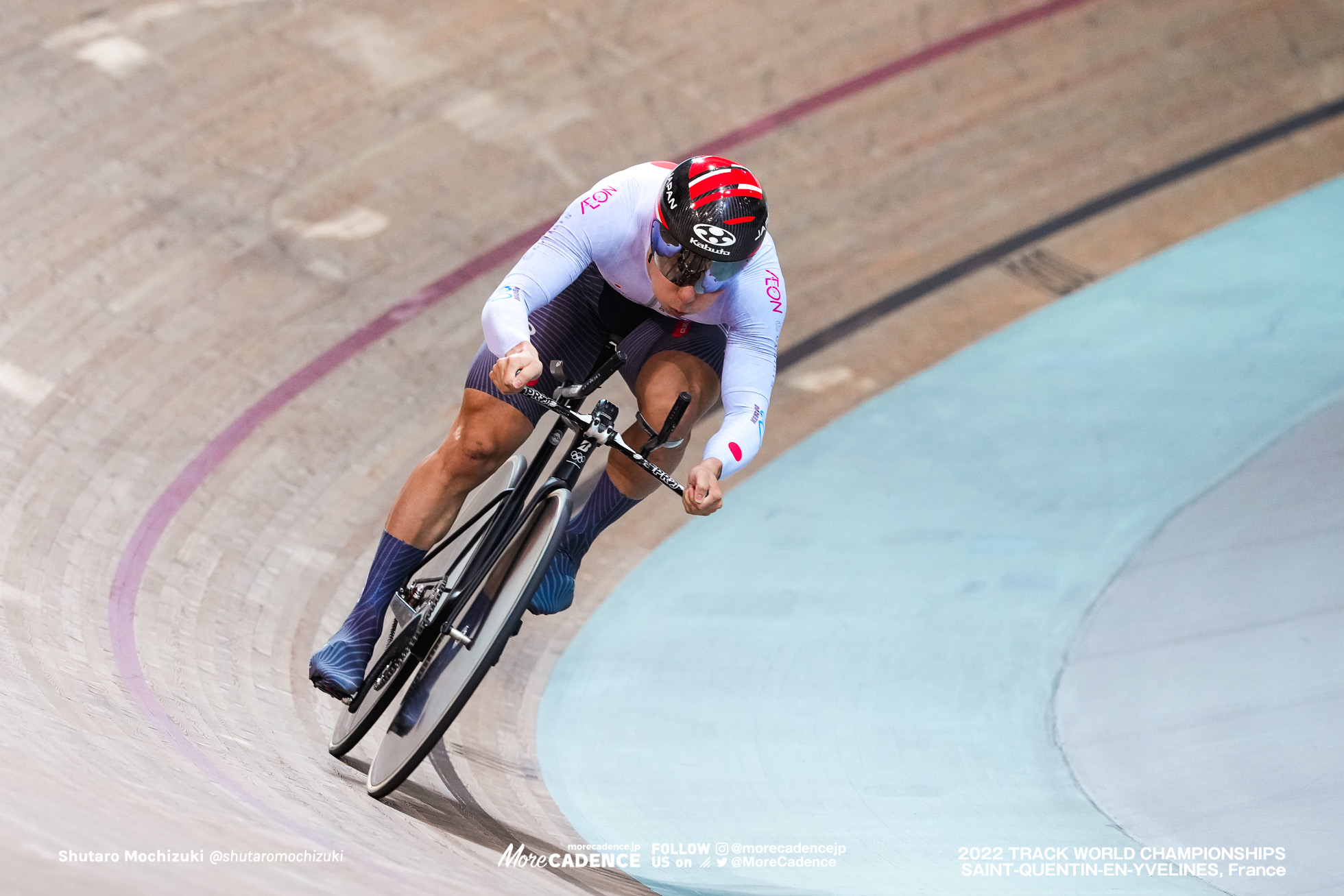 小原佑太, OBARA Yuta, JPN,Final, Men's 1Km Time Trial, 2022 Track World Championships, Saint-Quentin-en-Yvelines, France