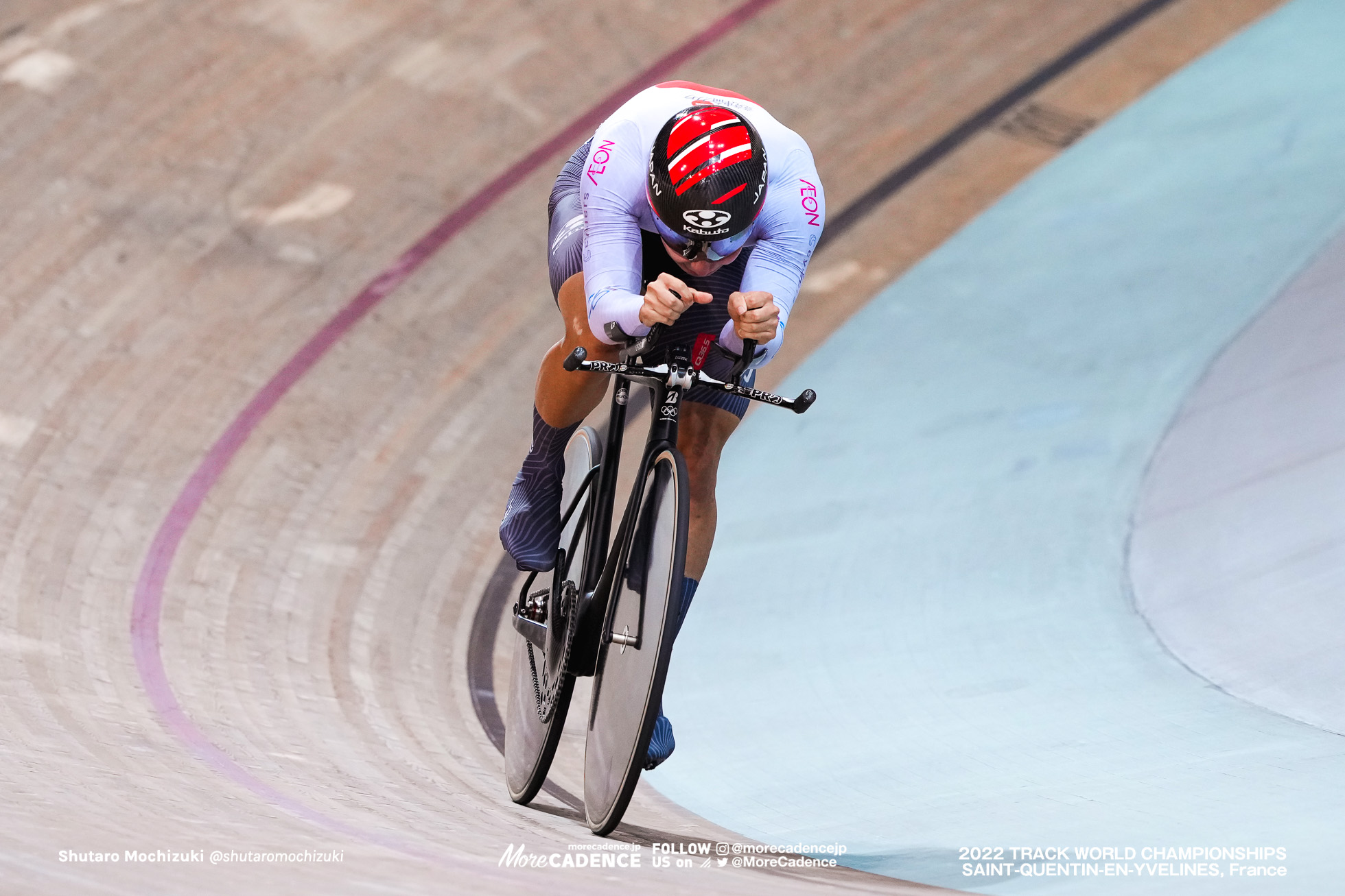 小原佑太, OBARA Yuta, JPN,Final, Men's 1Km Time Trial, 2022 Track World Championships, Saint-Quentin-en-Yvelines, France