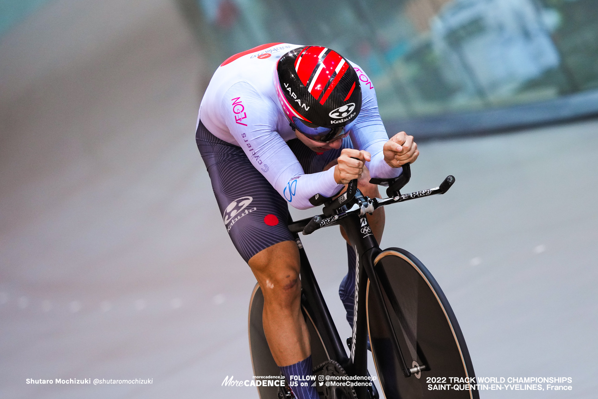 小原佑太, OBARA Yuta, JPN,Final, Men's 1Km Time Trial, 2022 Track World Championships, Saint-Quentin-en-Yvelines, France