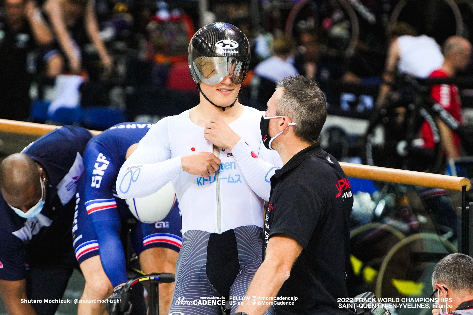 太田海也, OTA Kaiya, ジェイソン・ニブレット, NIBLETT JasonJPN, 1/8 Finals, Men's Sprint, 2022 Track World Championships, Saint-Quentin-en-Yvelines, France