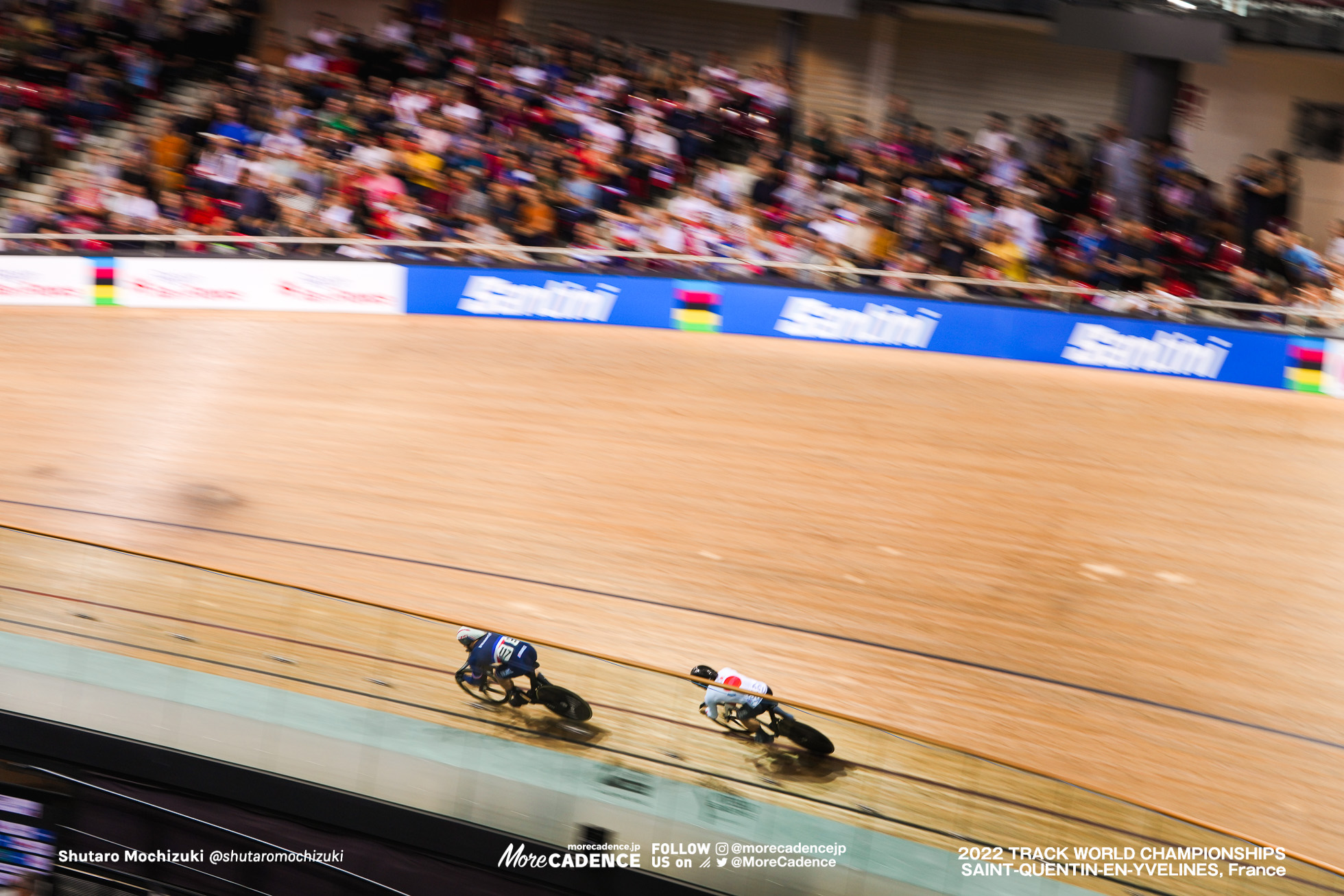 太田海也, OTA Kaiya, JPN, ライアン・エラル, HELAL Rayan, FRA, 1/8 Finals, Men's Sprint, 2022 Track World Championships, Saint-Quentin-en-Yvelines, France