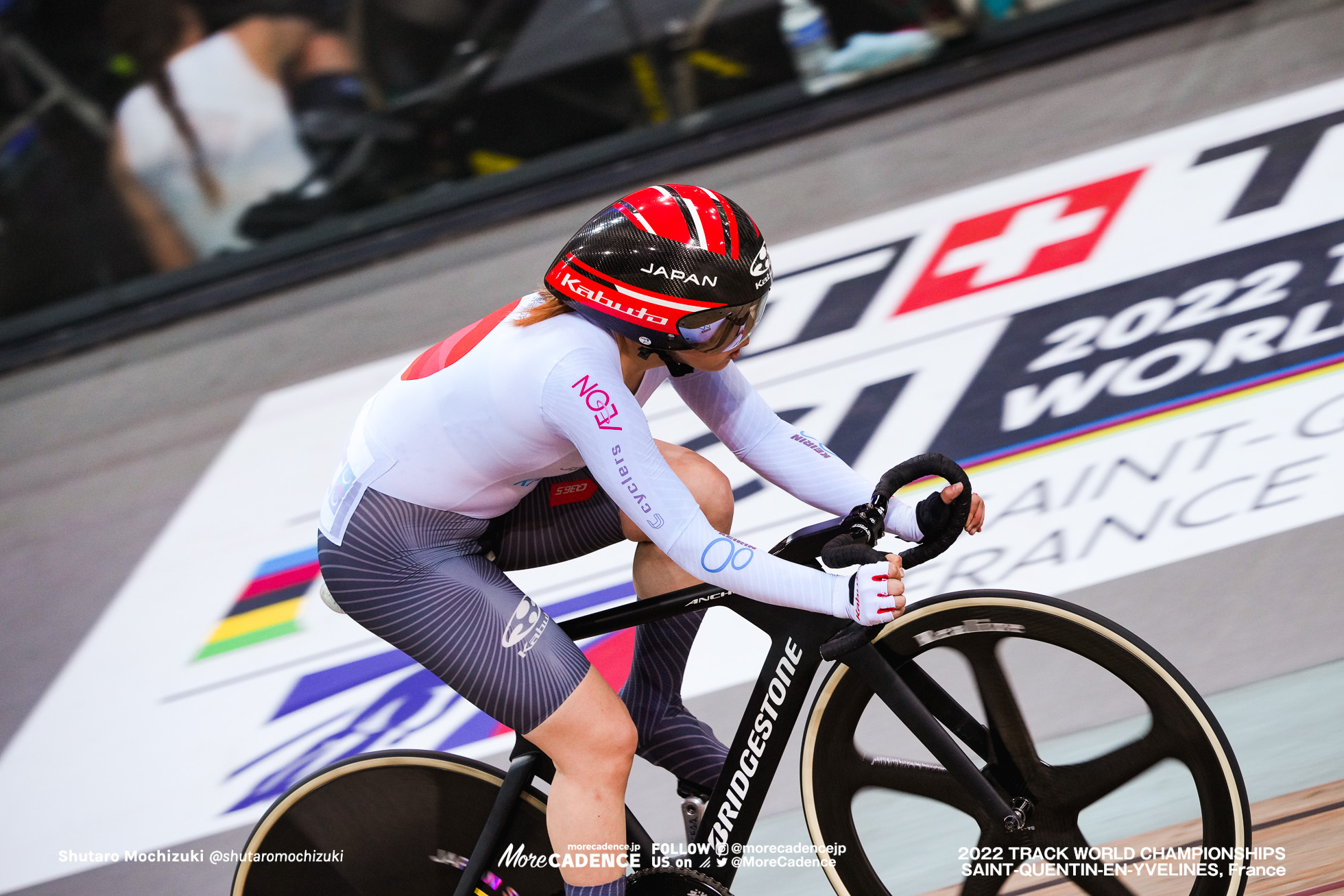 内野艶和, UCHINO Tsuyaka, JPN, Women's Madison, 2022 Track World Championships, Saint-Quentin-en-Yvelines, France