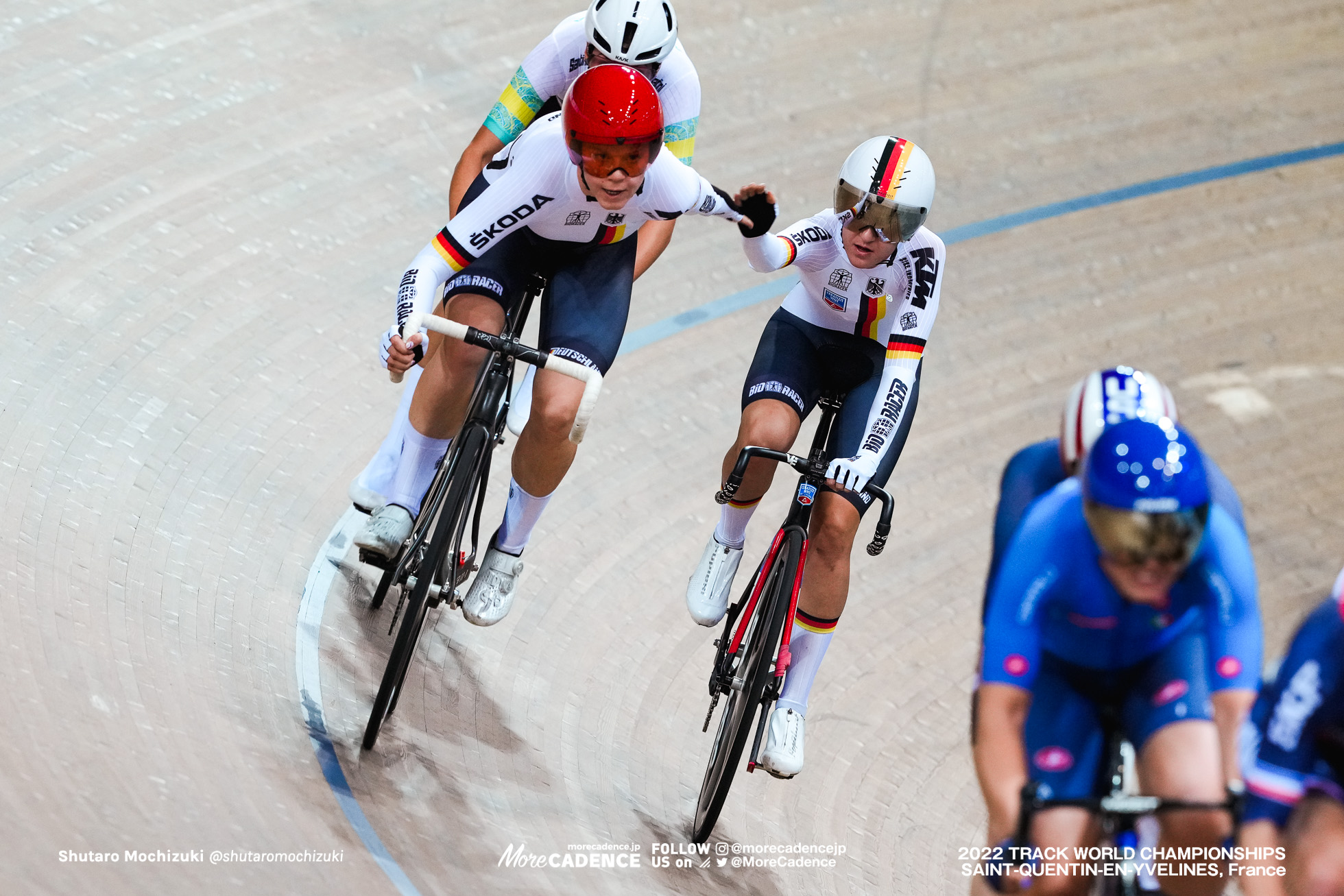 リア リン・トウデンベルグ, TEUTENBERG Lea Lin, レナ シャーロット・ライスナー, REISSNER Lena Charlotte, GER, Women's Madison, 2022 Track World Championships, Saint-Quentin-en-Yvelines, France