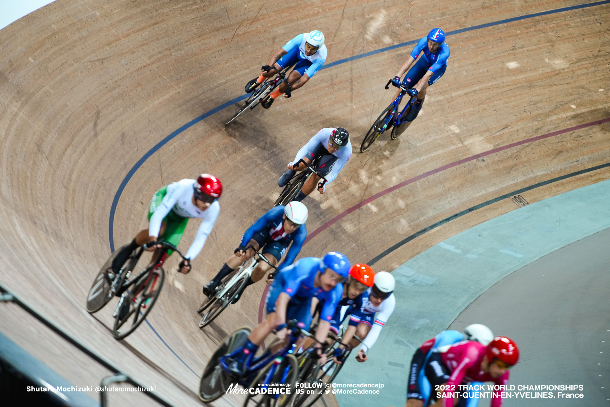 窪木一茂, KUBOKI Kazushige, JPN, Men's Madison, 2022 Track World Championships, Saint-Quentin-en-Yvelines, France