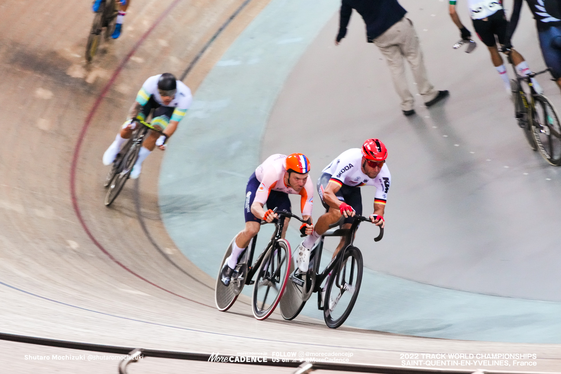 ヨエリ・ハビック, HAVIK Yoeri, NED, ロジャー・クルーゲ, KLUGE Roger, GER, Men's Madison, 2022 Track World Championships, Saint-Quentin-en-Yvelines, France