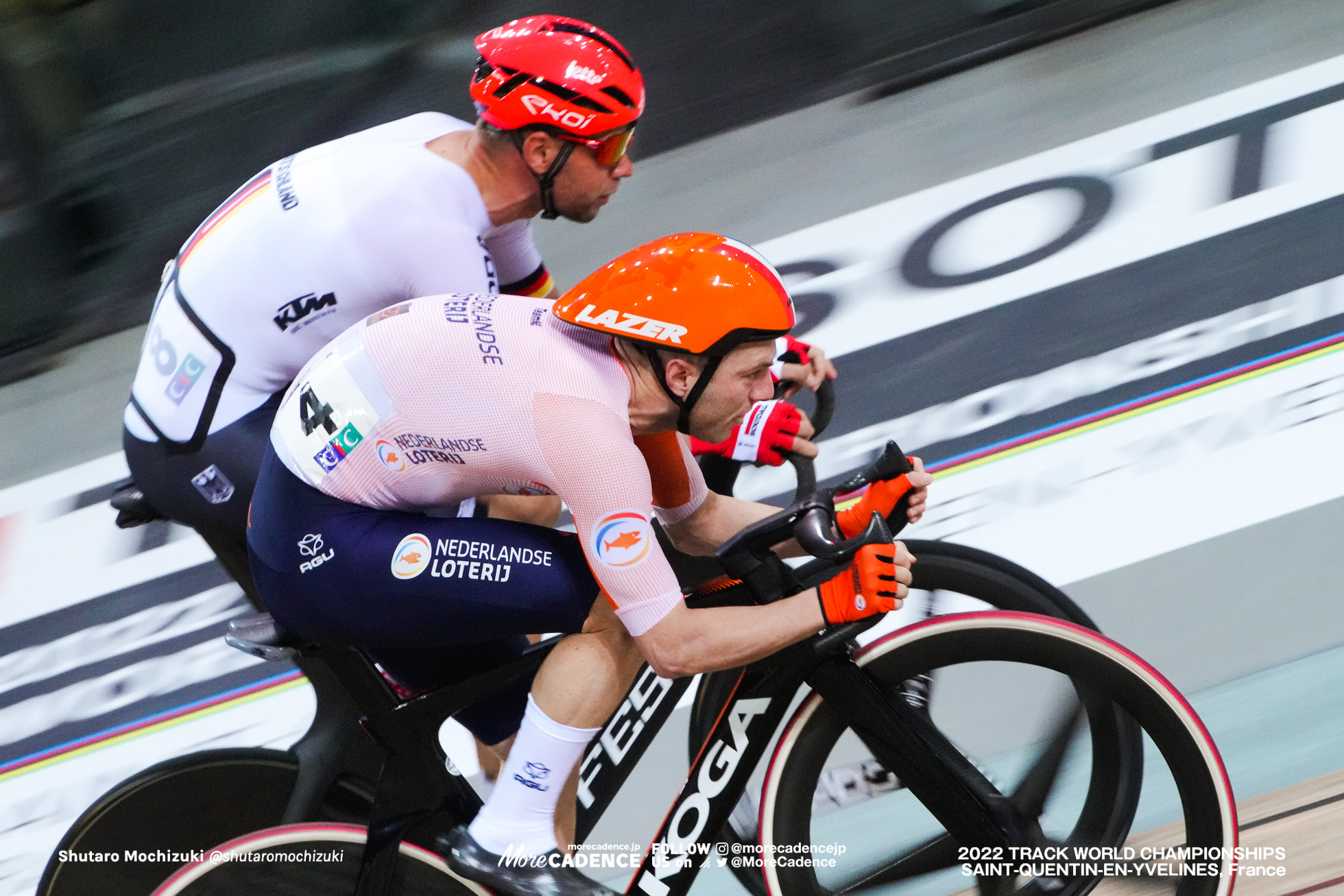 ヨエリ・ハビック, HAVIK Yoeri, NED, ロジャー・クルーゲ, KLUGE Roger, GER, Men's Madison, 2022 Track World Championships, Saint-Quentin-en-Yvelines, France