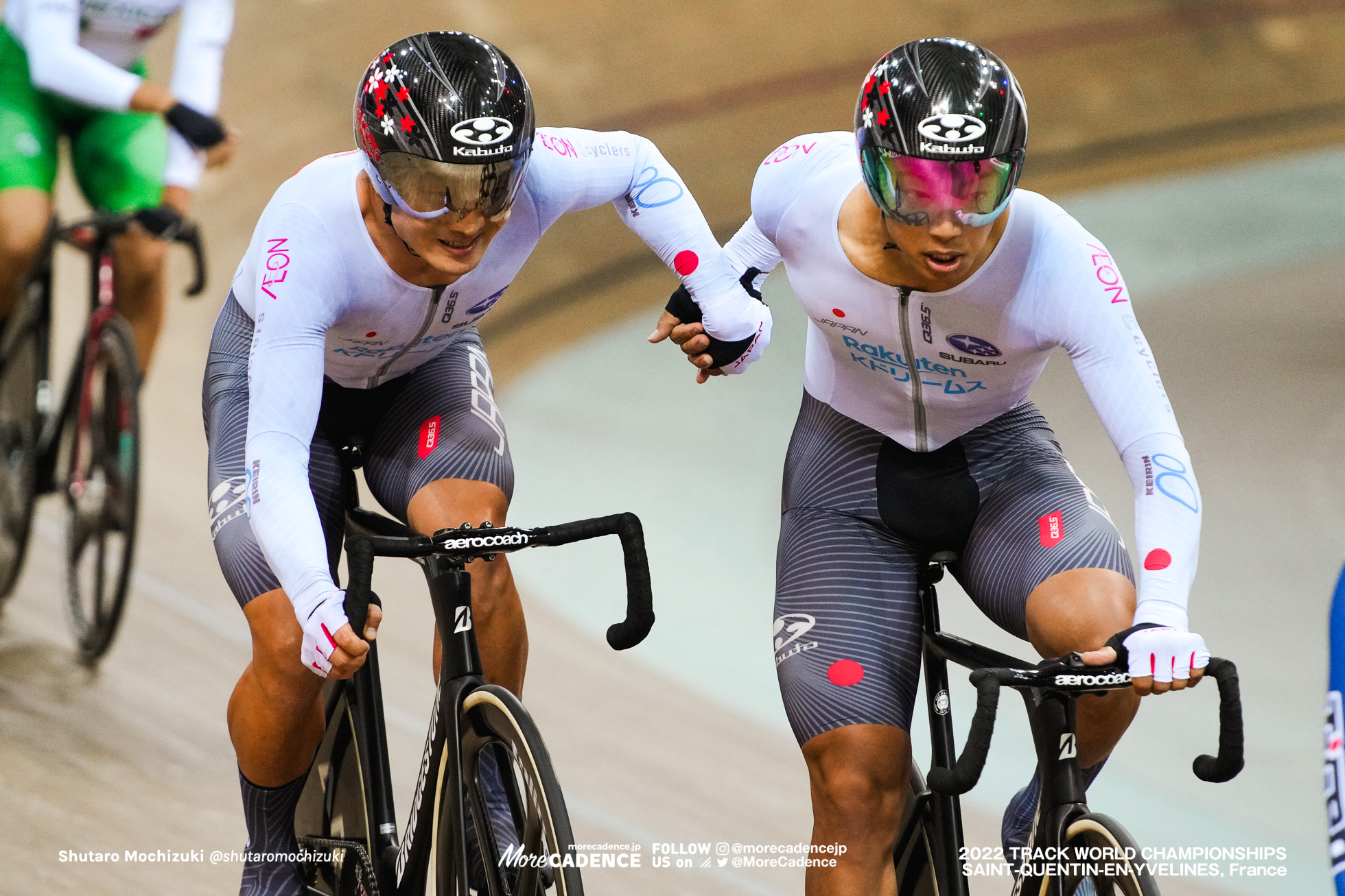 今村駿介, IMAMURA Shunsuke, 窪木一茂, KUBOKI Kazushige, JPN, Men's Madison, 2022 Track World Championships, Saint-Quentin-en-Yvelines, France