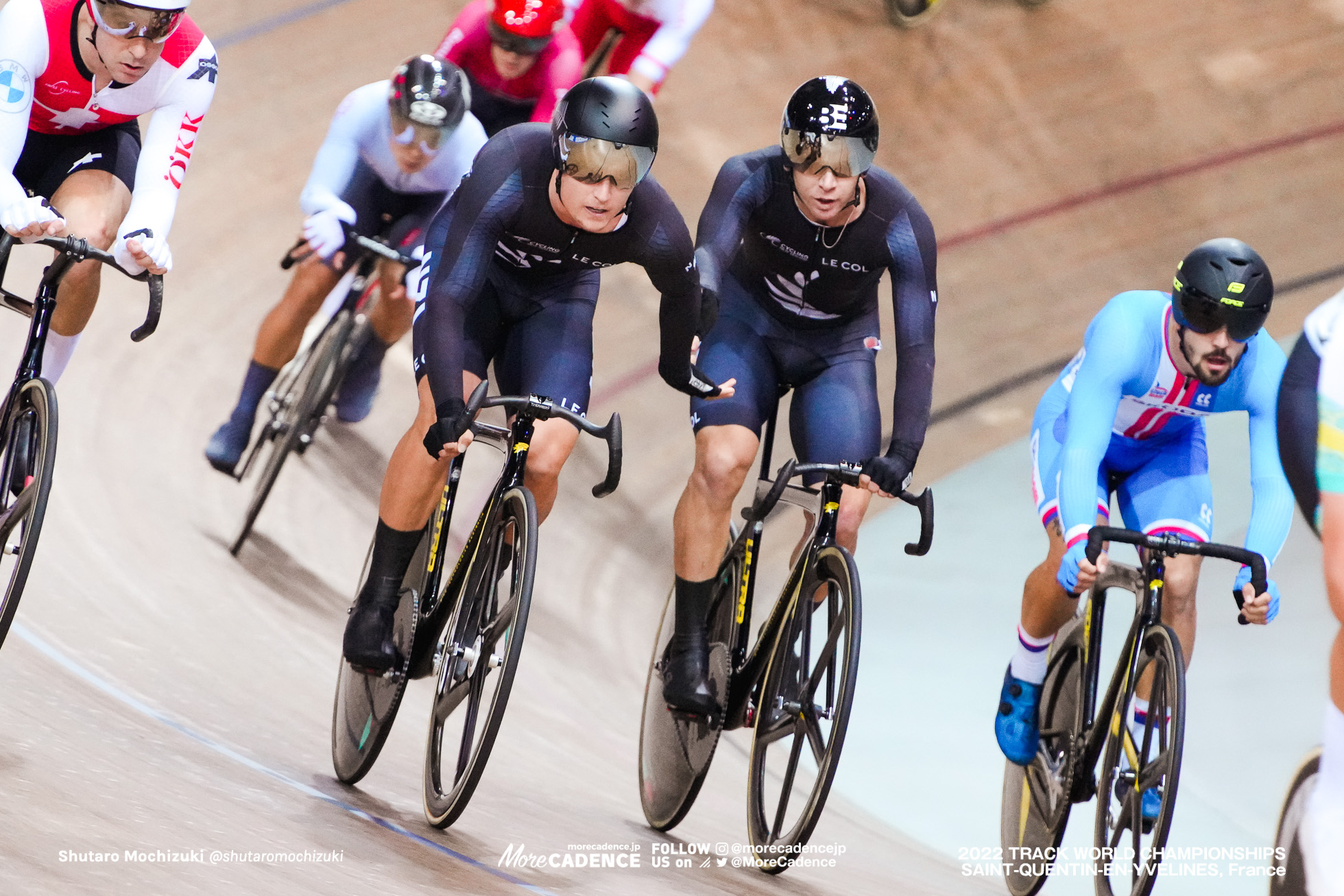 キャンベル・スチュワート, STEWART Campbell, アーロン・ゲイト, GATE Aaron, NZL, Men's Madison, 2022 Track World Championships, Saint-Quentin-en-Yvelines, France