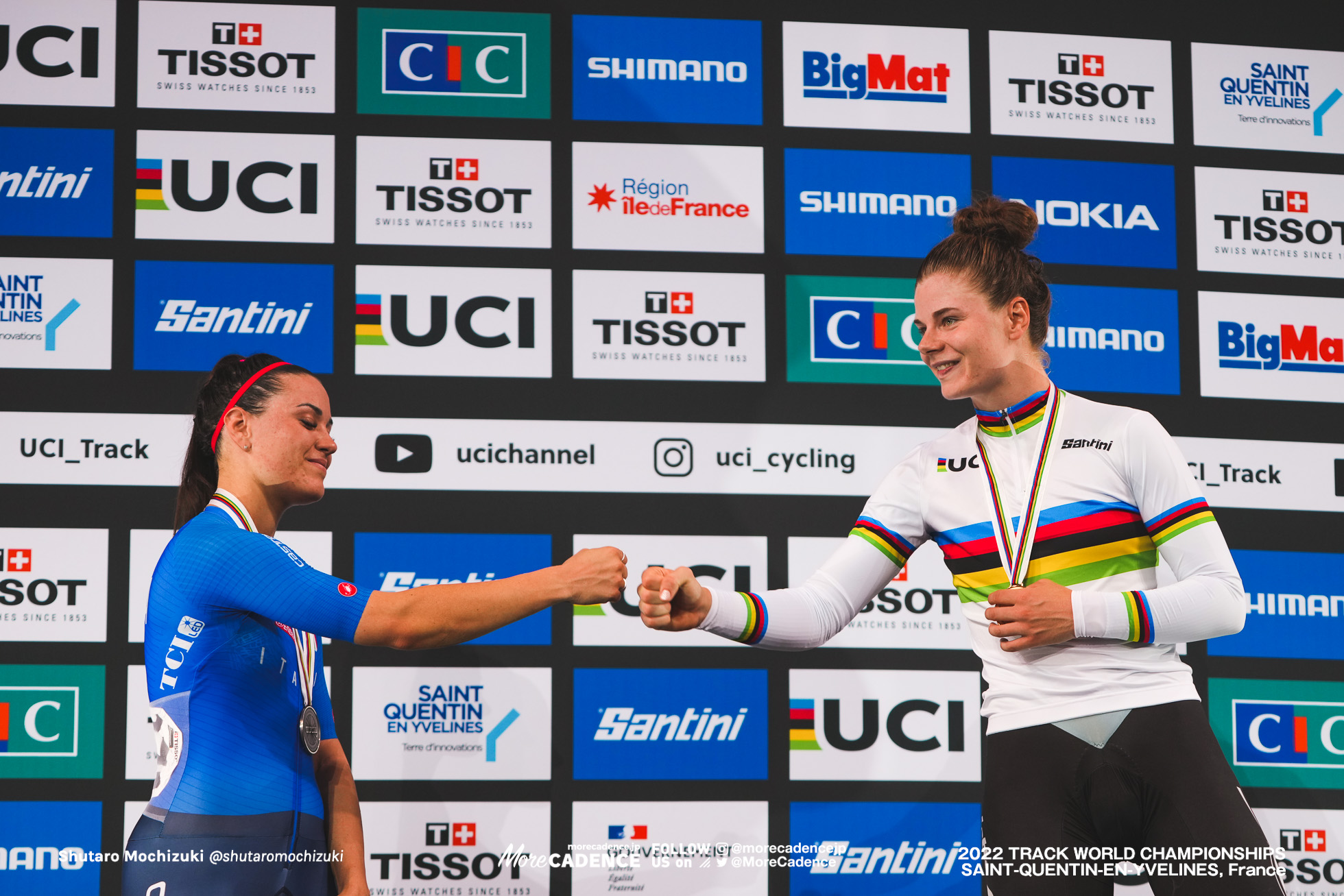 ロッテ・コペツキー, KOPECKY Lotte, BEL, ラケーレ・バルビエリ, BARBIERI Rachele, ITA, Women's Elimination, 2022 Track World Championships, Saint-Quentin-en-Yvelines, France