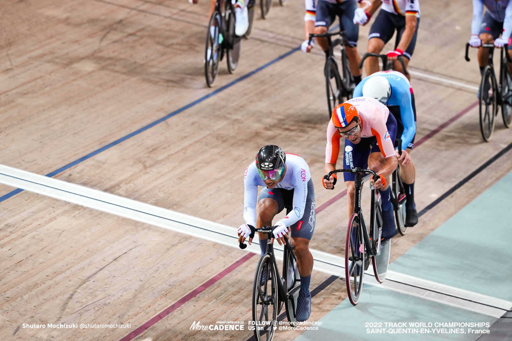 今村駿介, IMAMURA Shunsuke, JPN, ヤン ウィレム・ファンシップ, van SCHIP Jan Willem, NED, Men's Madison, 2022 Track World Championships, Saint-Quentin-en-Yvelines, France