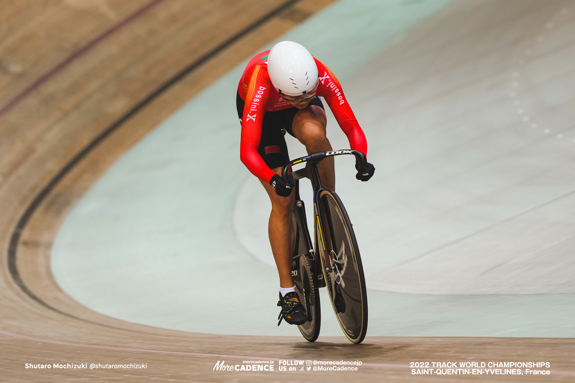 ユアン・リイン, YUAN Liying, CHN, Final for Gold, Women's Team Sprint, 2022 Track World Championships, Saint-Quentin-en-Yvelines, France