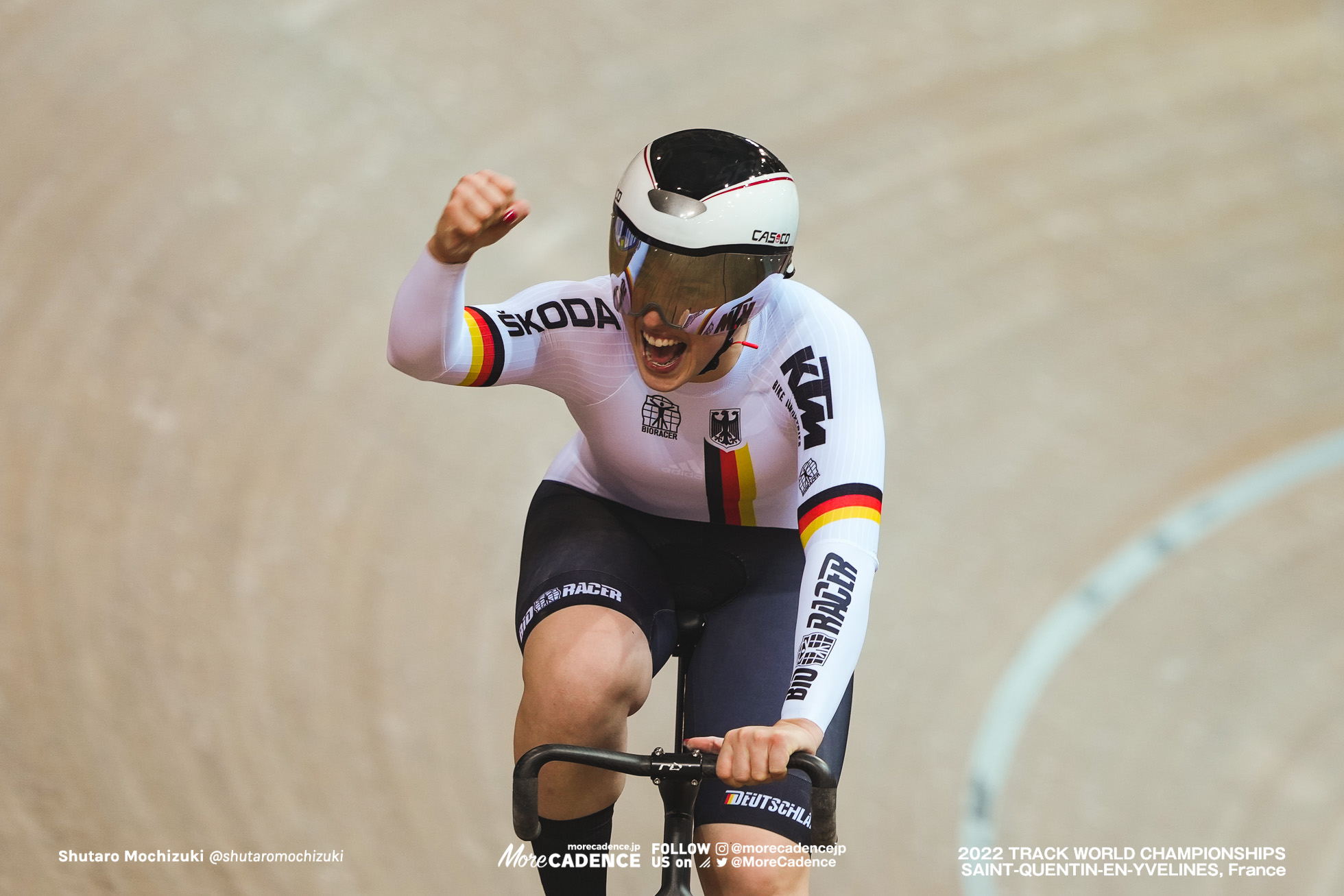 ポーリン・グラボッシュ, GRABOSCH Pauline Sophie, GER, Final for Gold, Women's Team Sprint, 2022 Track World Championships, Saint-Quentin-en-Yvelines, France