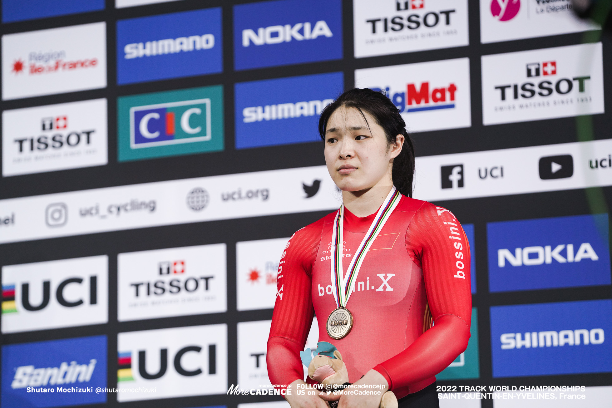 グオ・ユーファン, GUO Yufang, CHN, Women's 500m TT, 2022 Track World Championships, Saint-Quentin-en-Yvelines, France