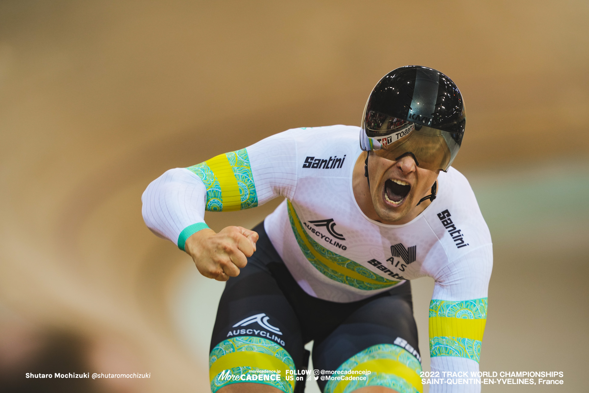 マシュー・グレーツァー, GLAETZER Matthew, AUS, Final for Gold, Men's Team Sprint, 2022 Track World Championships, Saint-Quentin-en-Yvelines, France