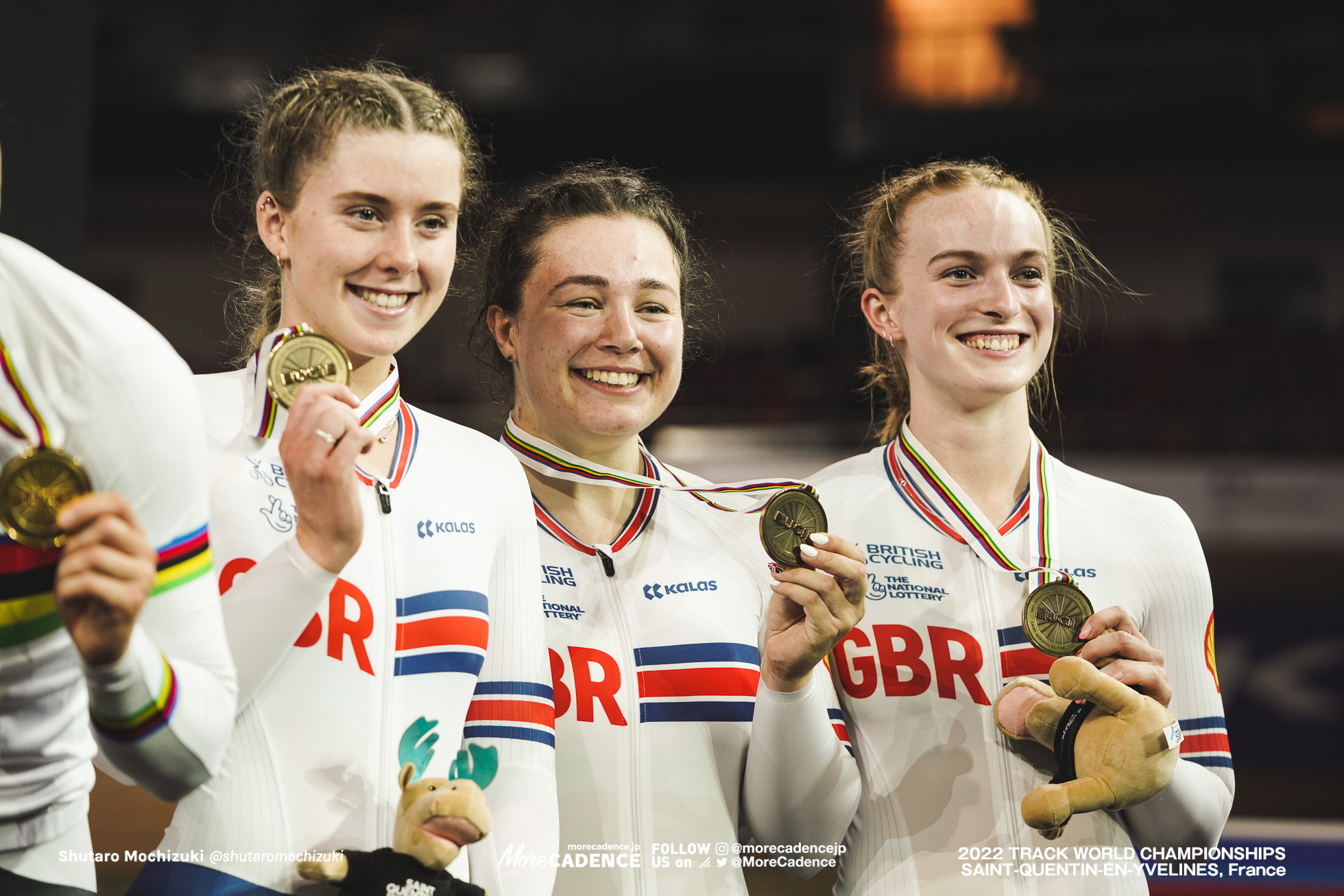 ローレン・ベル, BELL Lauren, ソフィー・ケープウェル, CAPEWELL Sophie, エマ・フィヌカン, FINUCANE Emma, GBR, Women's Team Sprint, 2022 Track World Championships, Saint-Quentin-en-Yvelines, France