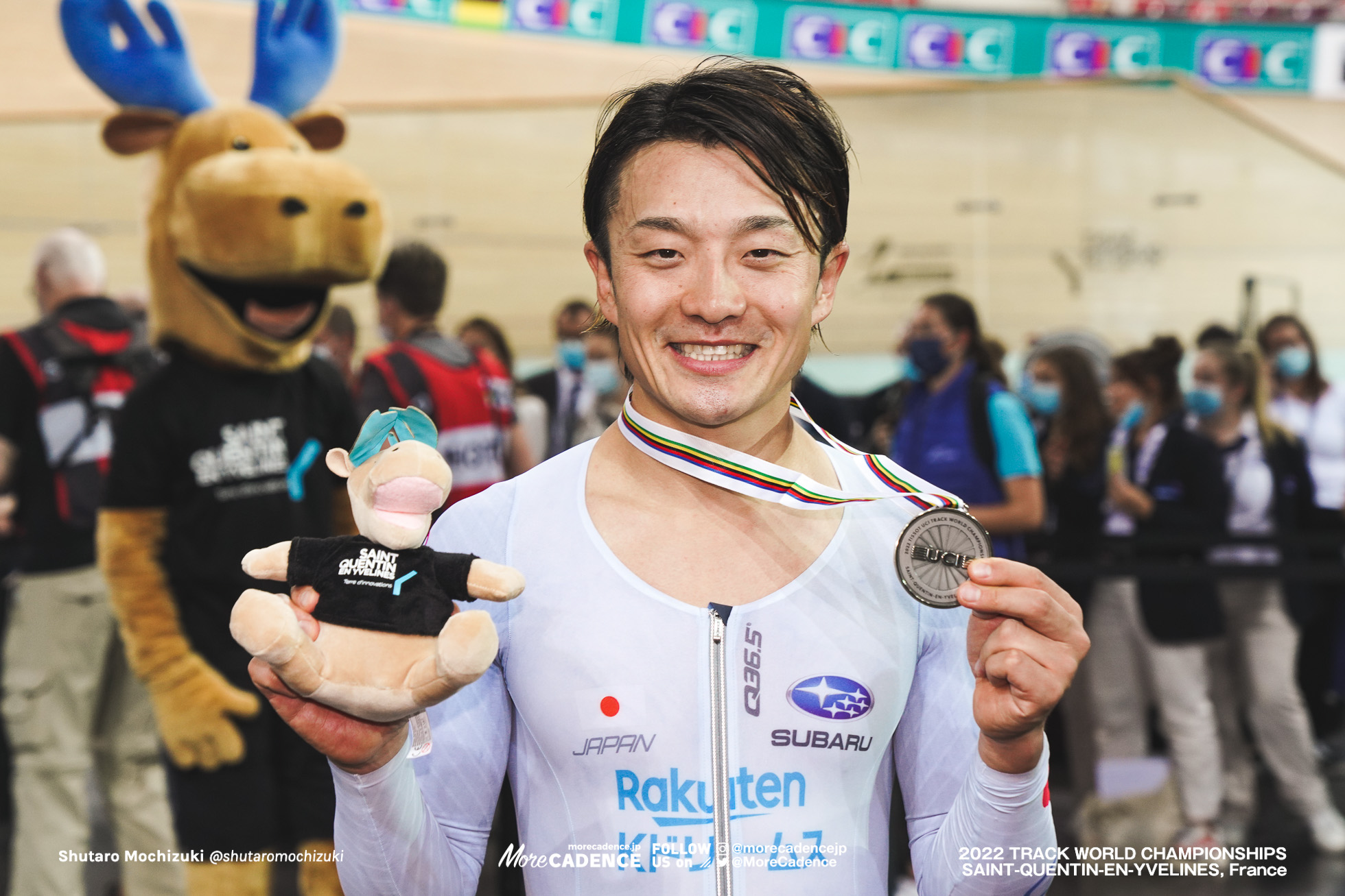 窪木一茂, KUBOKI Kazushige, JPN, Men's Scratch, 2022 Track World Championships, Saint-Quentin-en-Yvelines, France