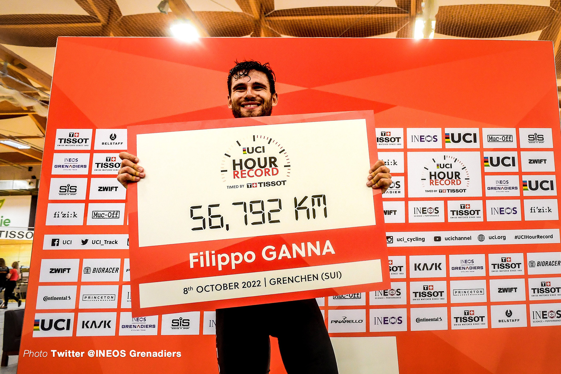 Filippo Ganna フィリポ・ガンナ（ITA） INEOS Grenadiers Hour Record