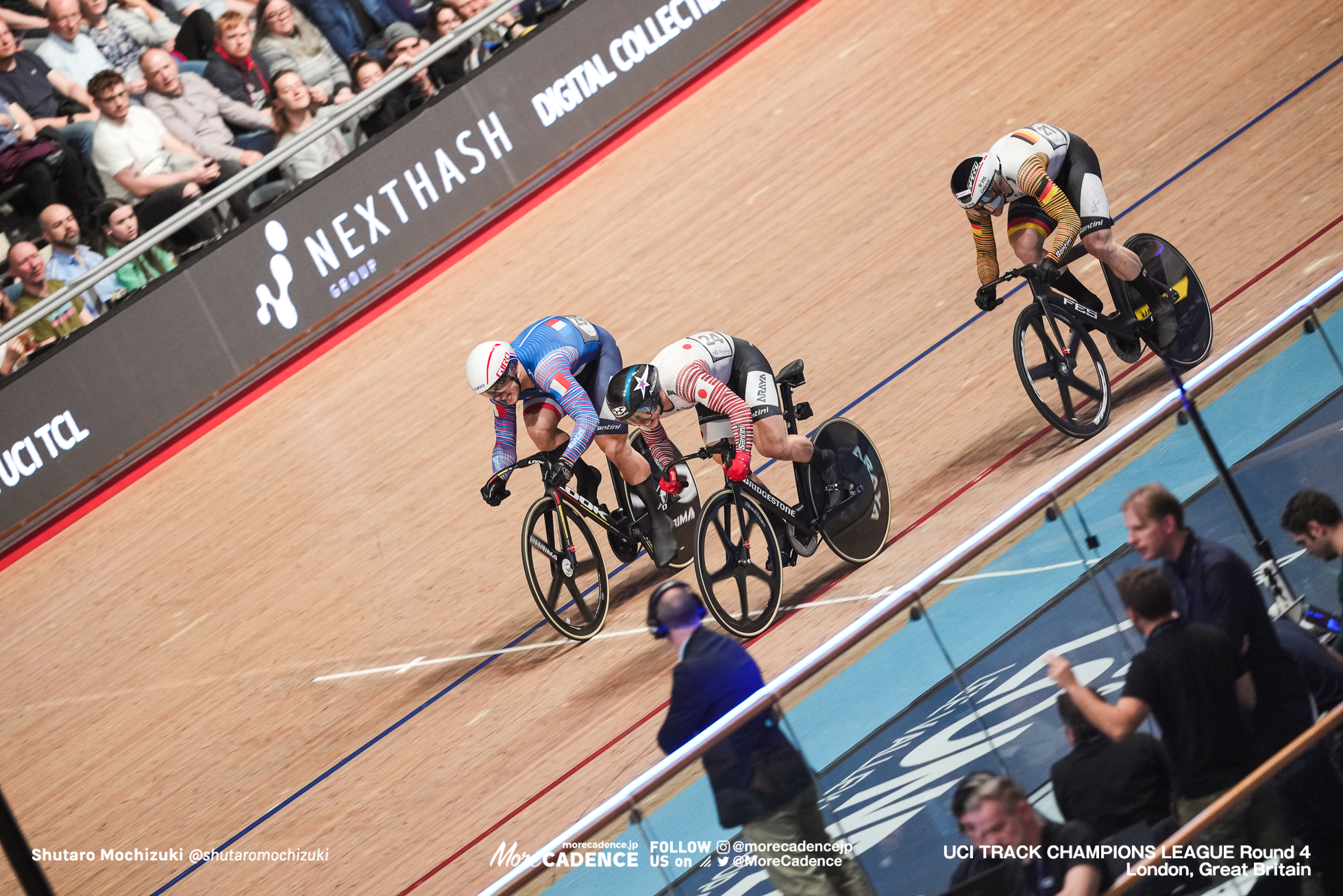 ライアン・エラル, Rayan HELAL, FRA, シュテファン・ボティシャー, Stefan BÖTTICHER, GER, 中野慎詞, Shinji NAKANO, JPN, UCI Track Champions League, Round 4 London