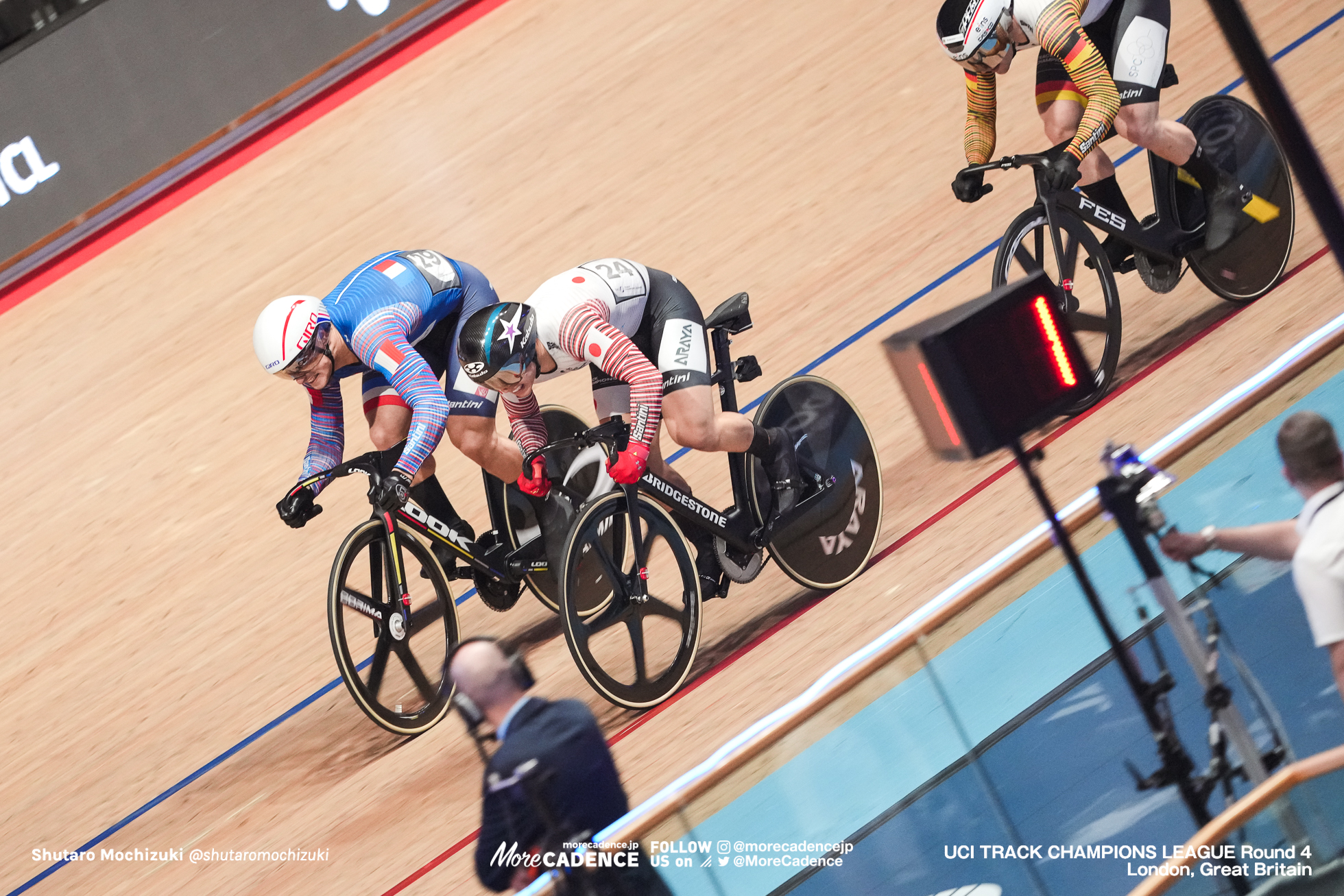 ライアン・エラル, Rayan HELAL, FRA, シュテファン・ボティシャー, Stefan BÖTTICHER, GER, 中野慎詞, Shinji NAKANO, JPN, UCI Track Champions League, Round 4 London